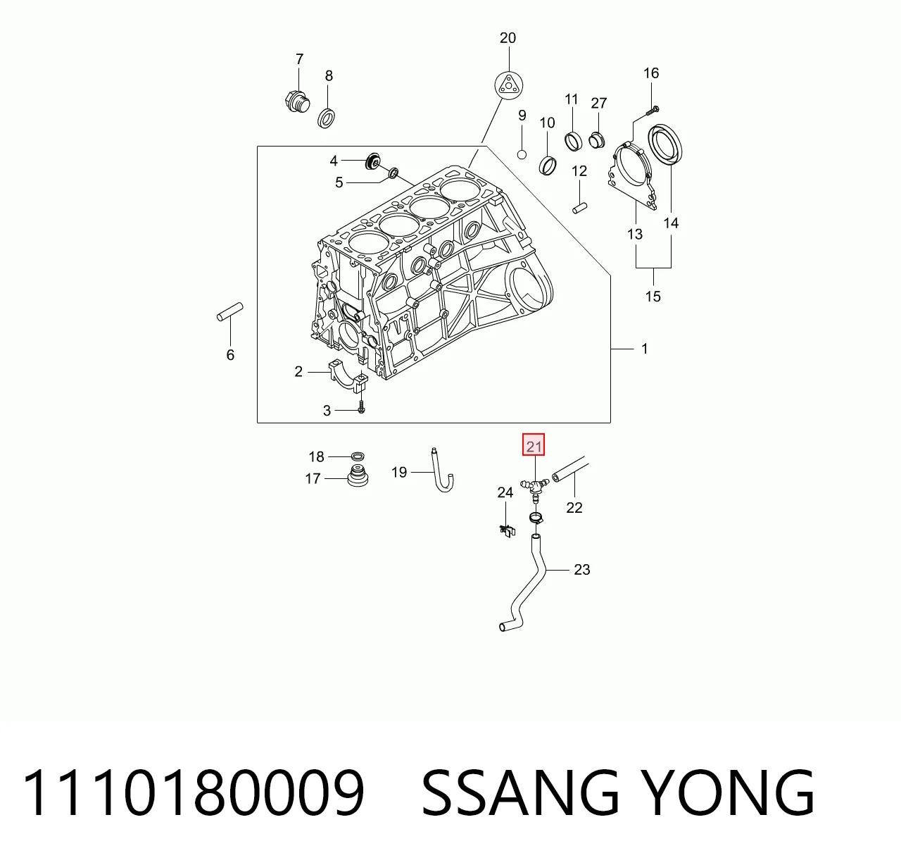 1110180009 Ssang Yong 
