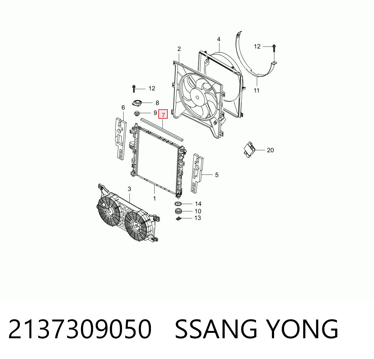 2137309050 Ssang Yong