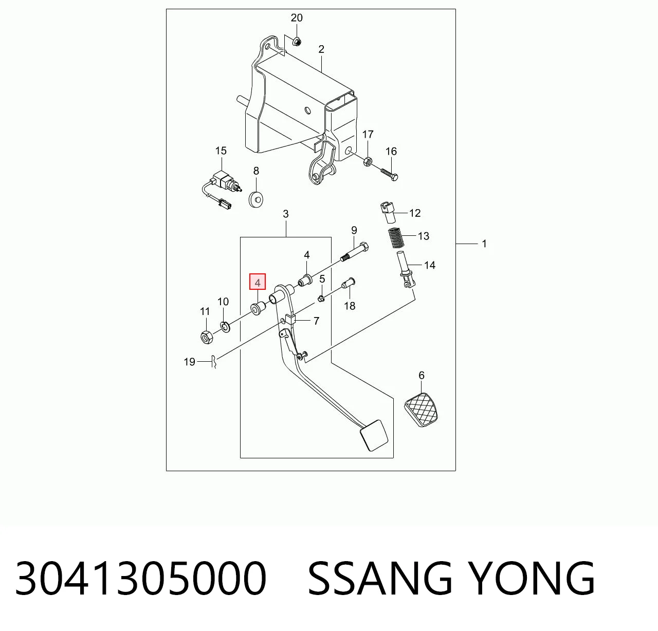 3041305000 Ssang Yong