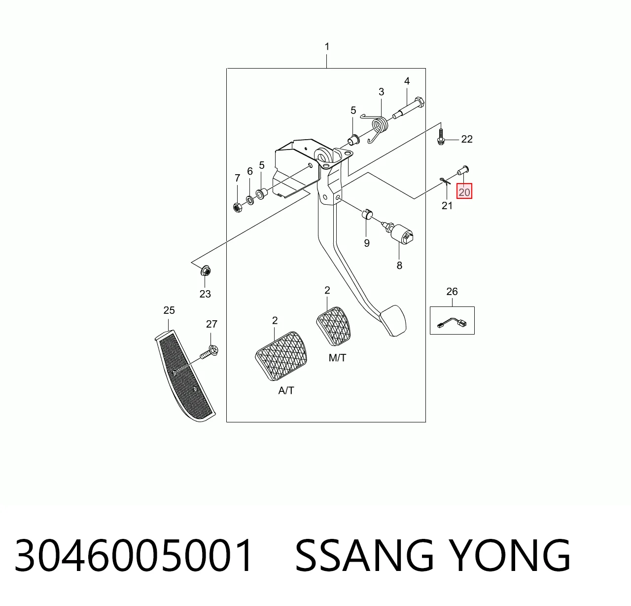 3046005001 Ssang Yong