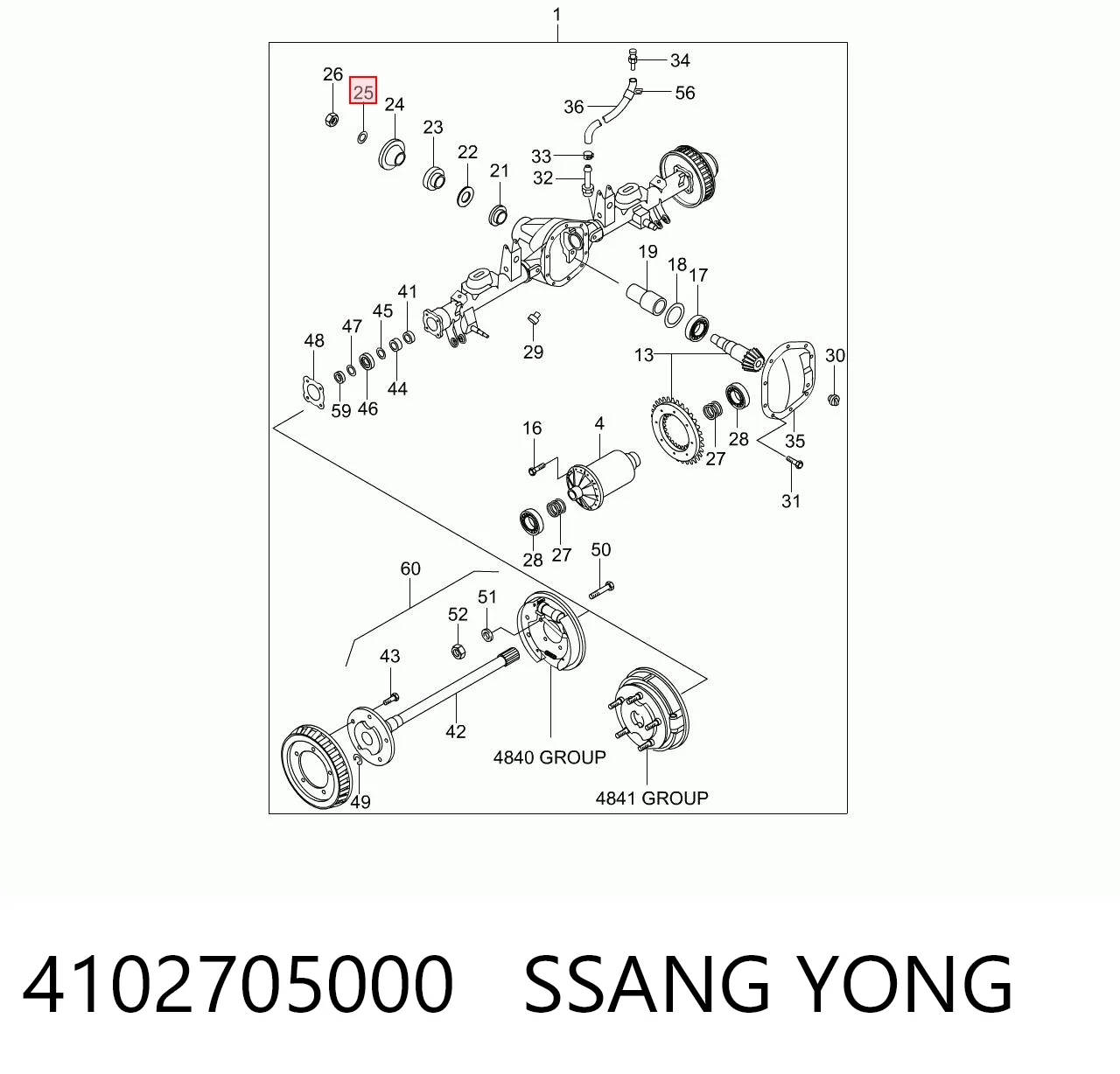 4102705000 Ssang Yong