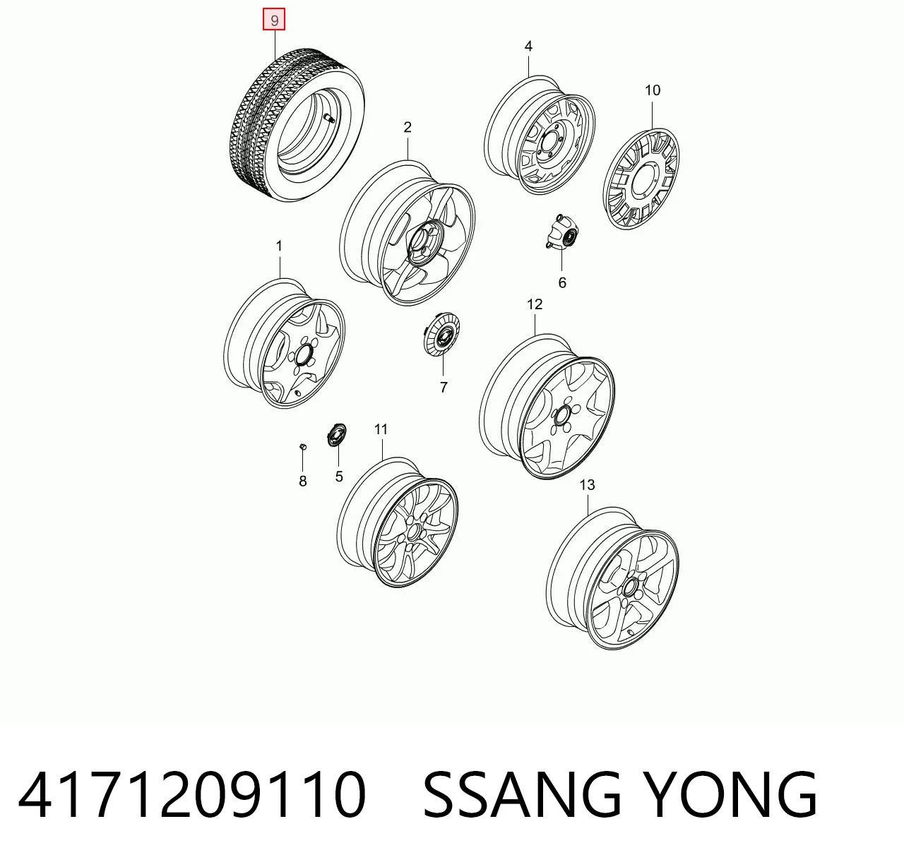 4171209110 Ssang Yong