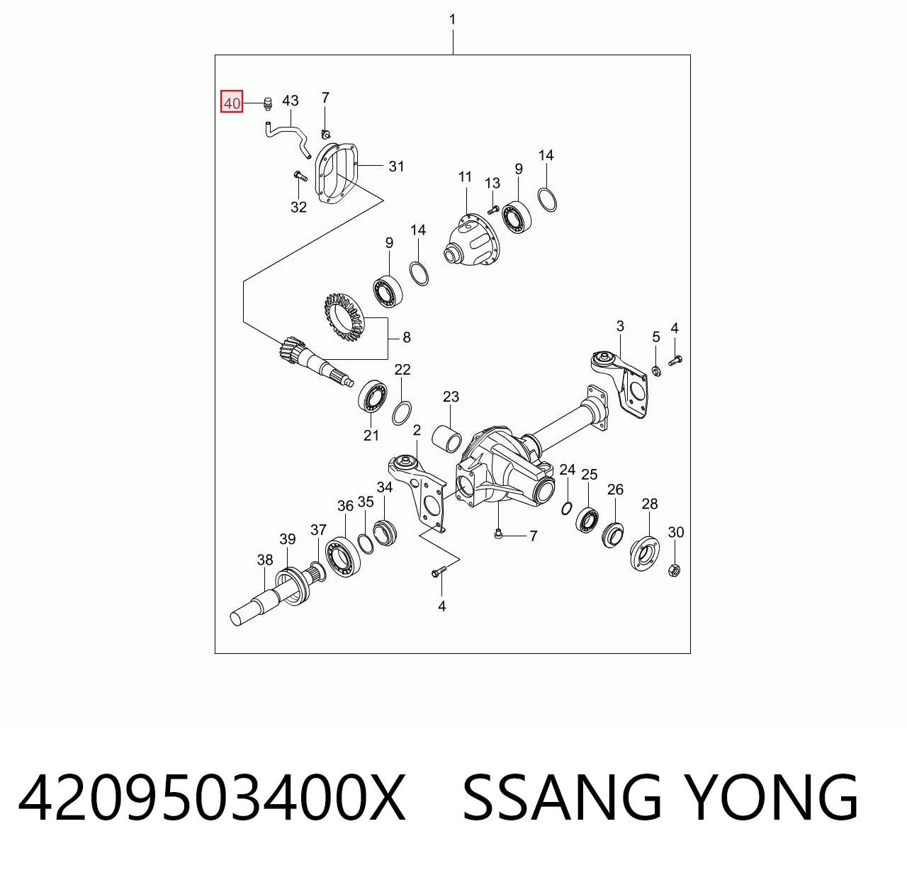 4209503400X Ssang Yong