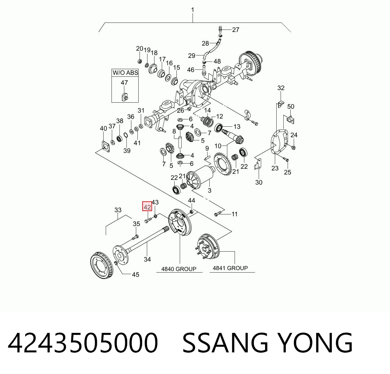 4243505000 Ssang Yong