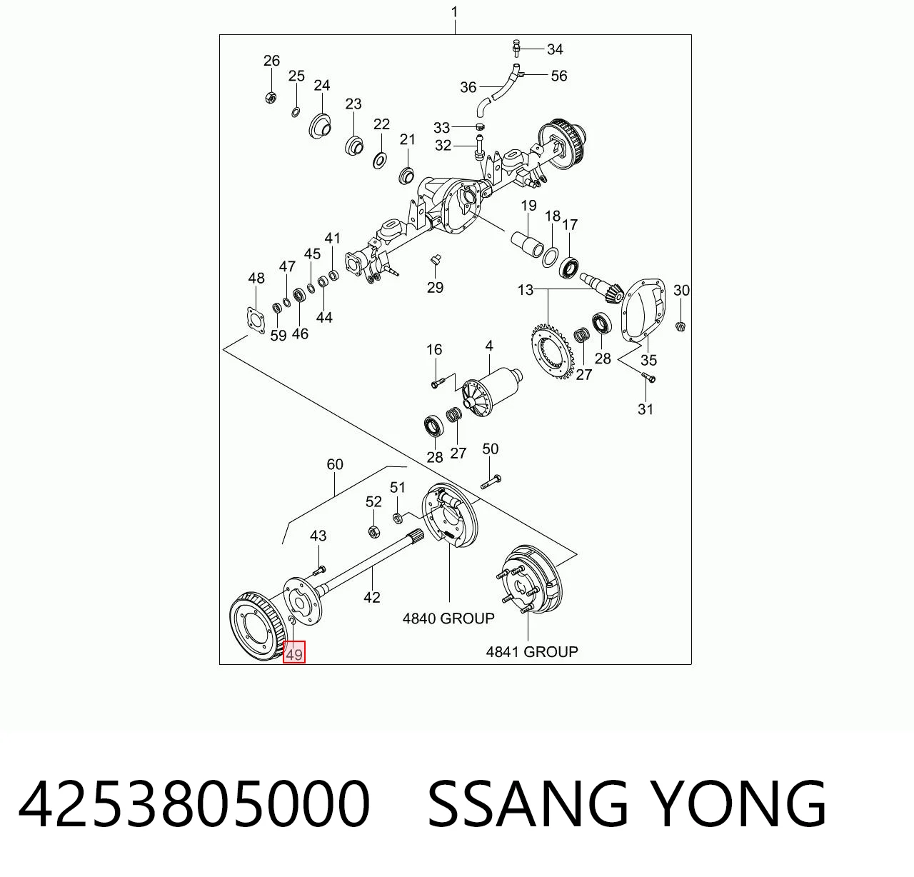 4253805000 Ssang Yong