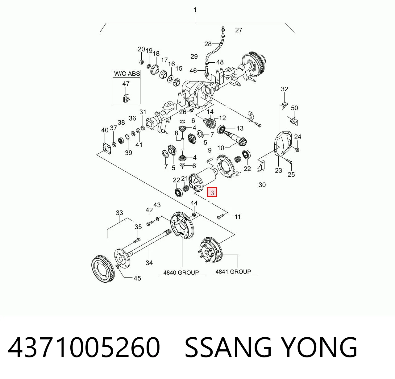 4371005260 Ssang Yong