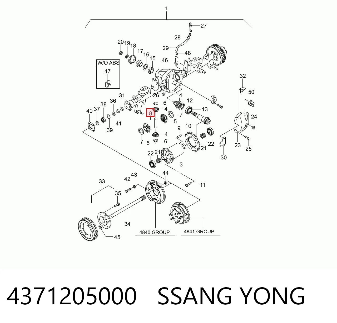 4371205000 Ssang Yong