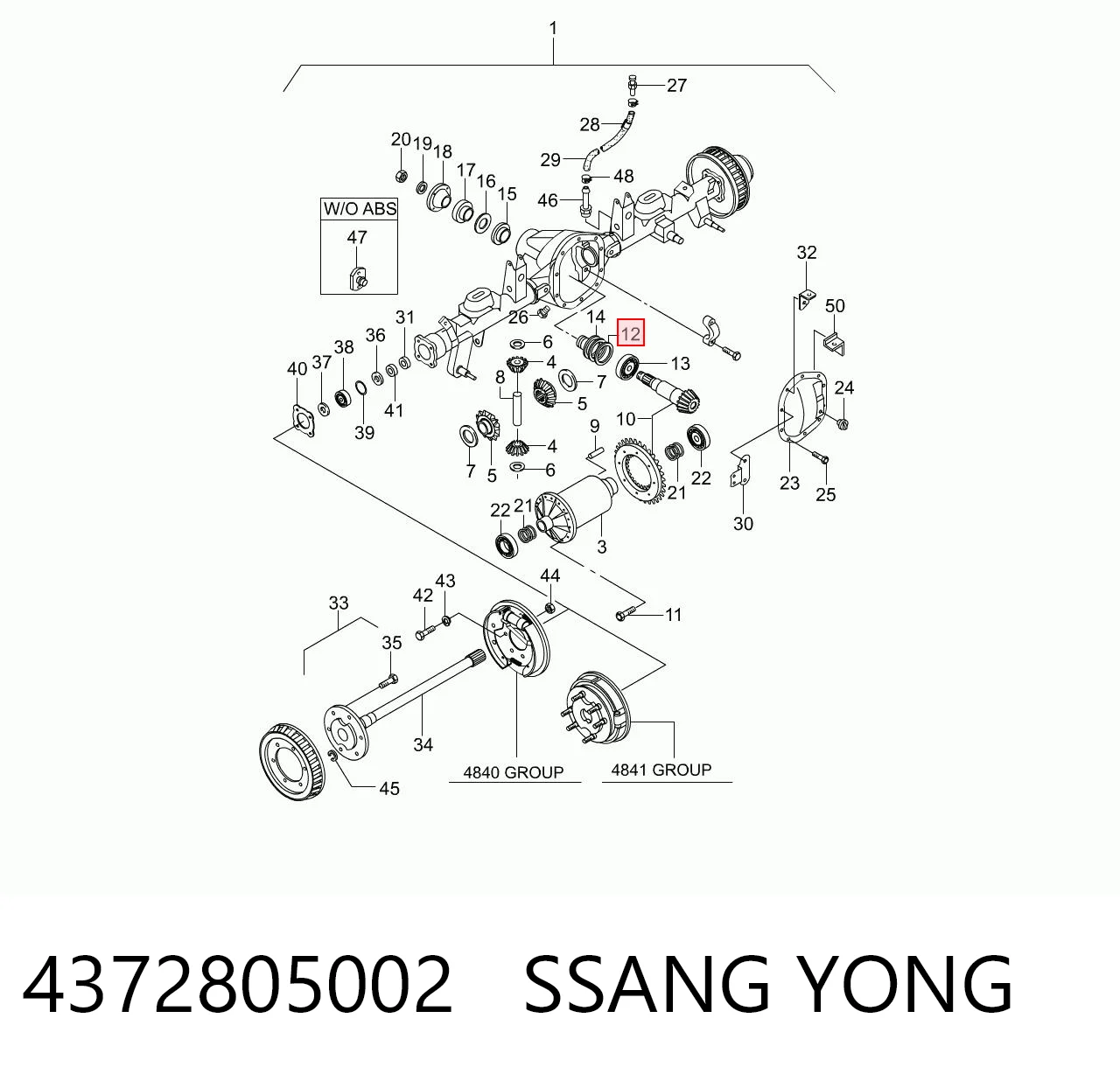 4372805002 Ssang Yong