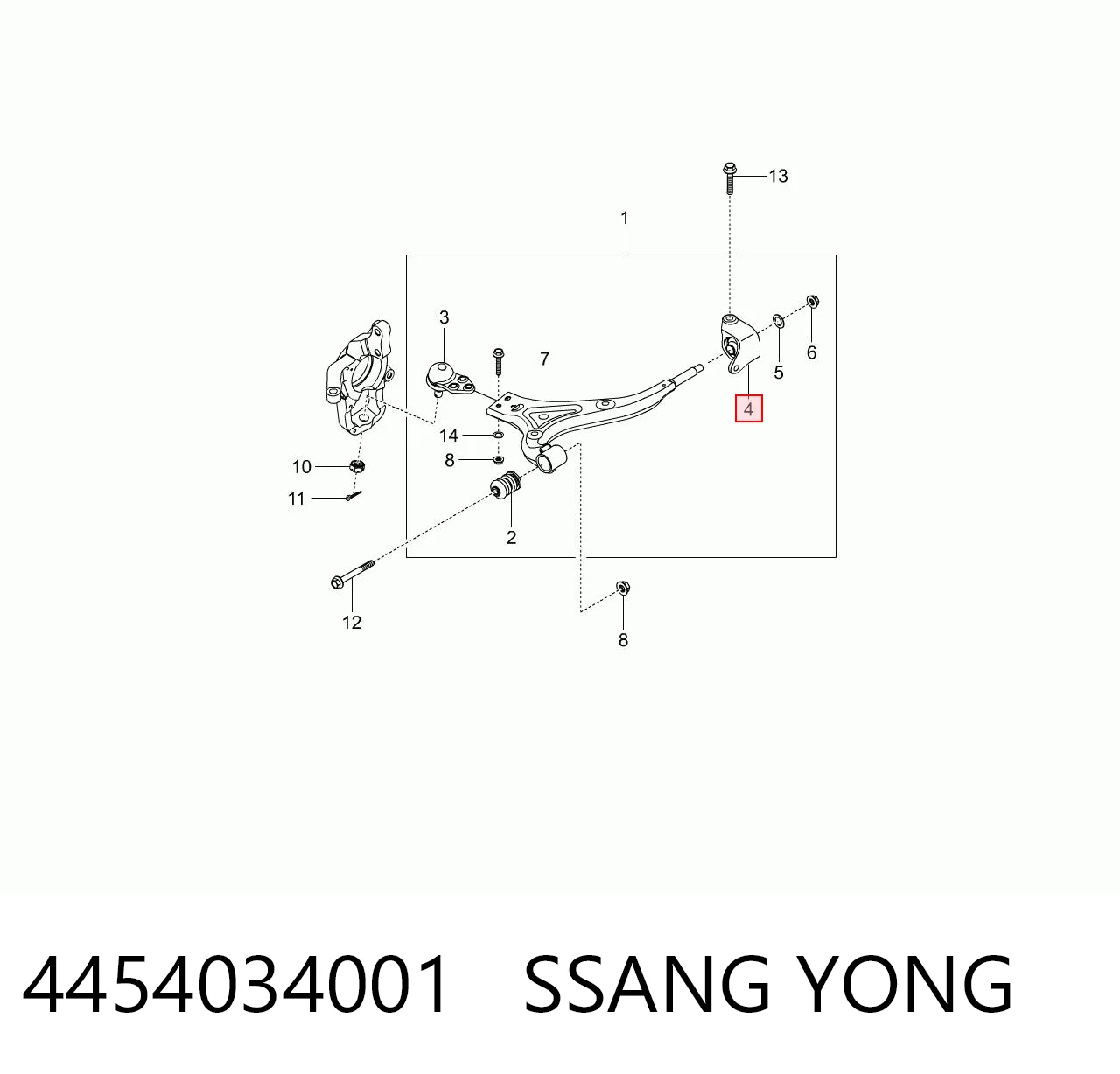 4454034001 Ssang Yong