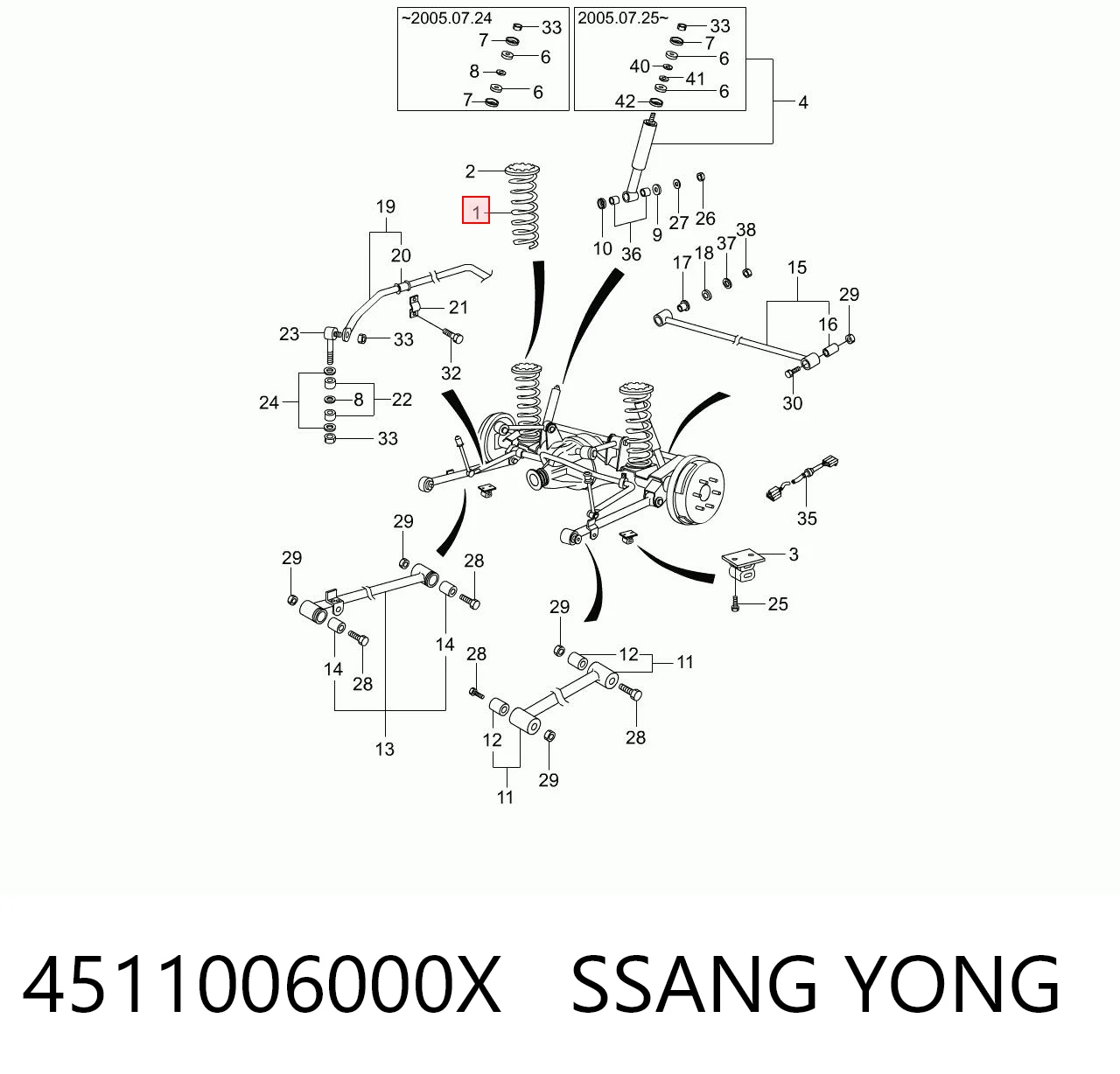 4511006000X Ssang Yong