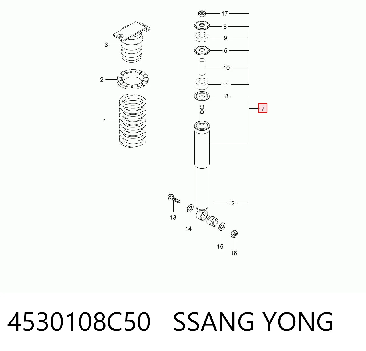 Стойка амортизатора задняя Tangun S32002 цена, от 21.96 USD