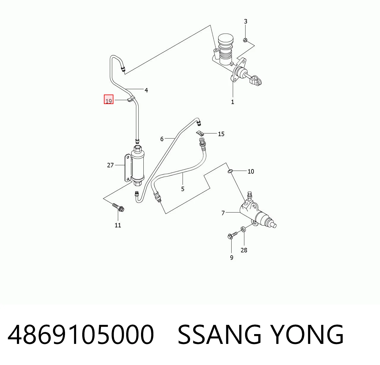 4869105000 Ssang Yong