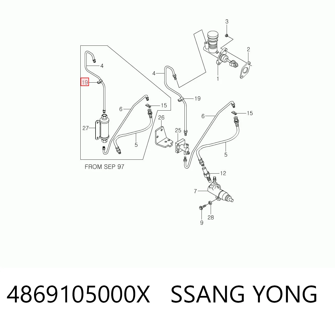 4869105000X Ssang Yong