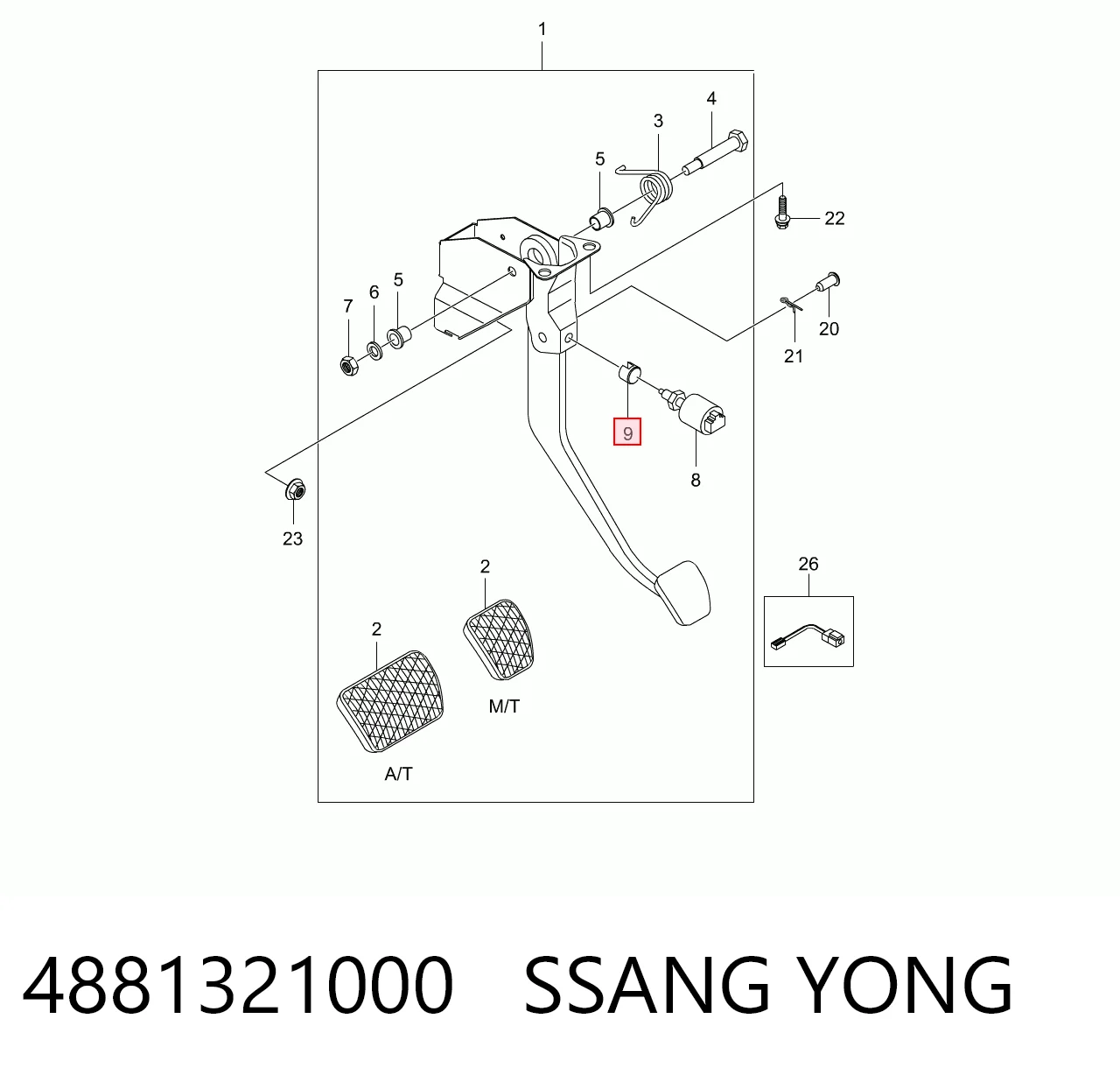 4881321000 Ssang Yong