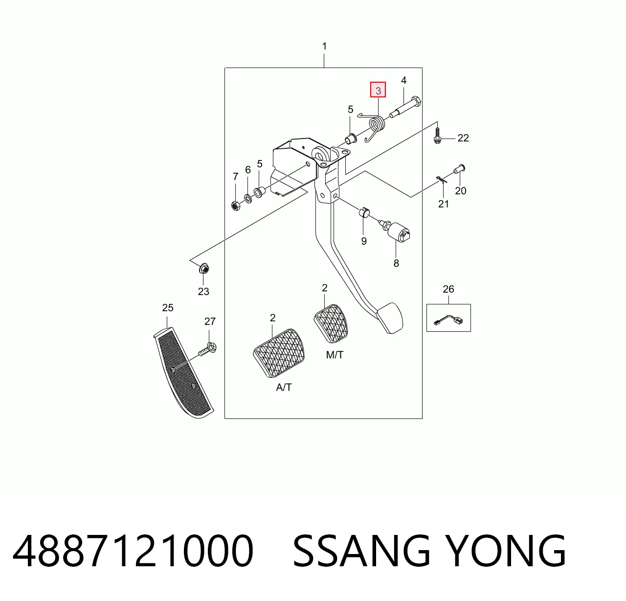 4887121000 Ssang Yong