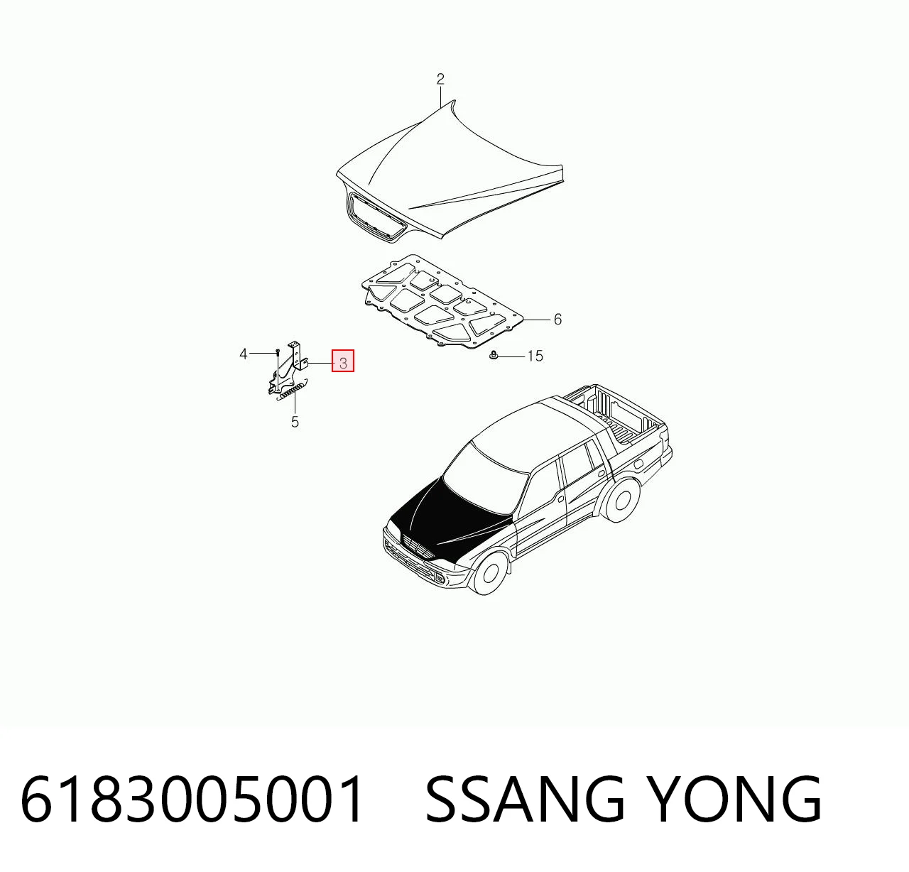 6183005001 Ssang Yong