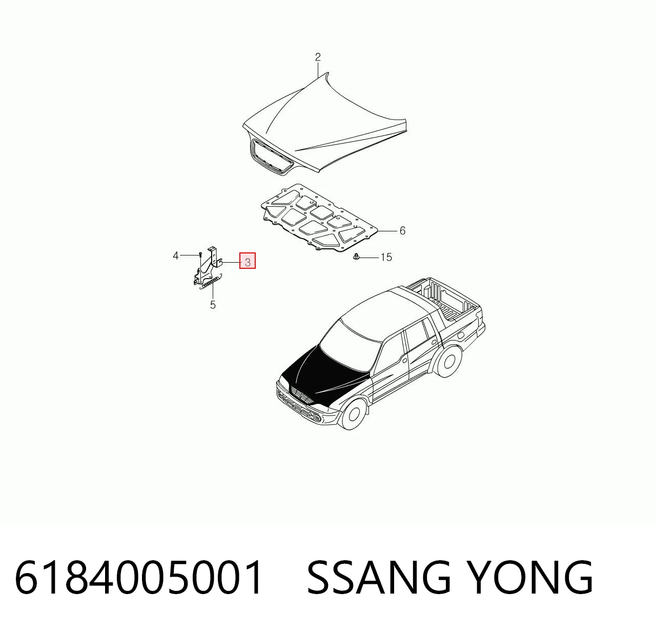 6184005001 Ssang Yong