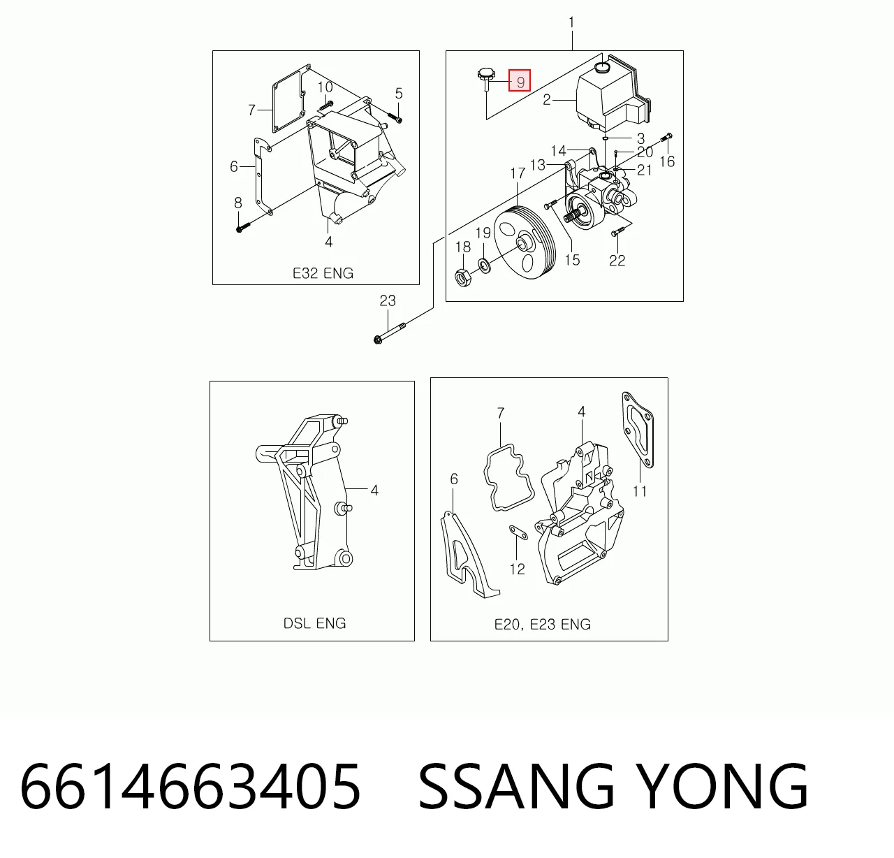 6614663405 Ssang Yong