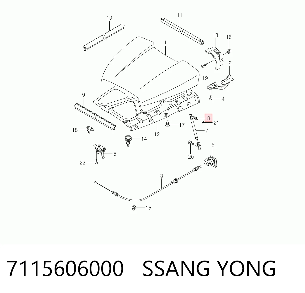 7115606000 Ssang Yong