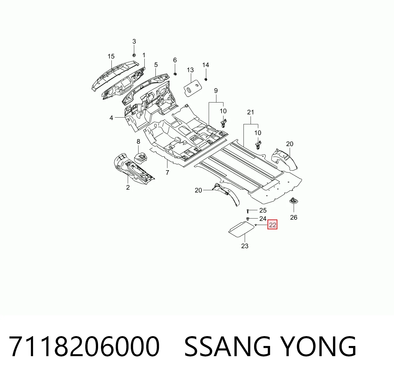 7118206000 Ssang Yong