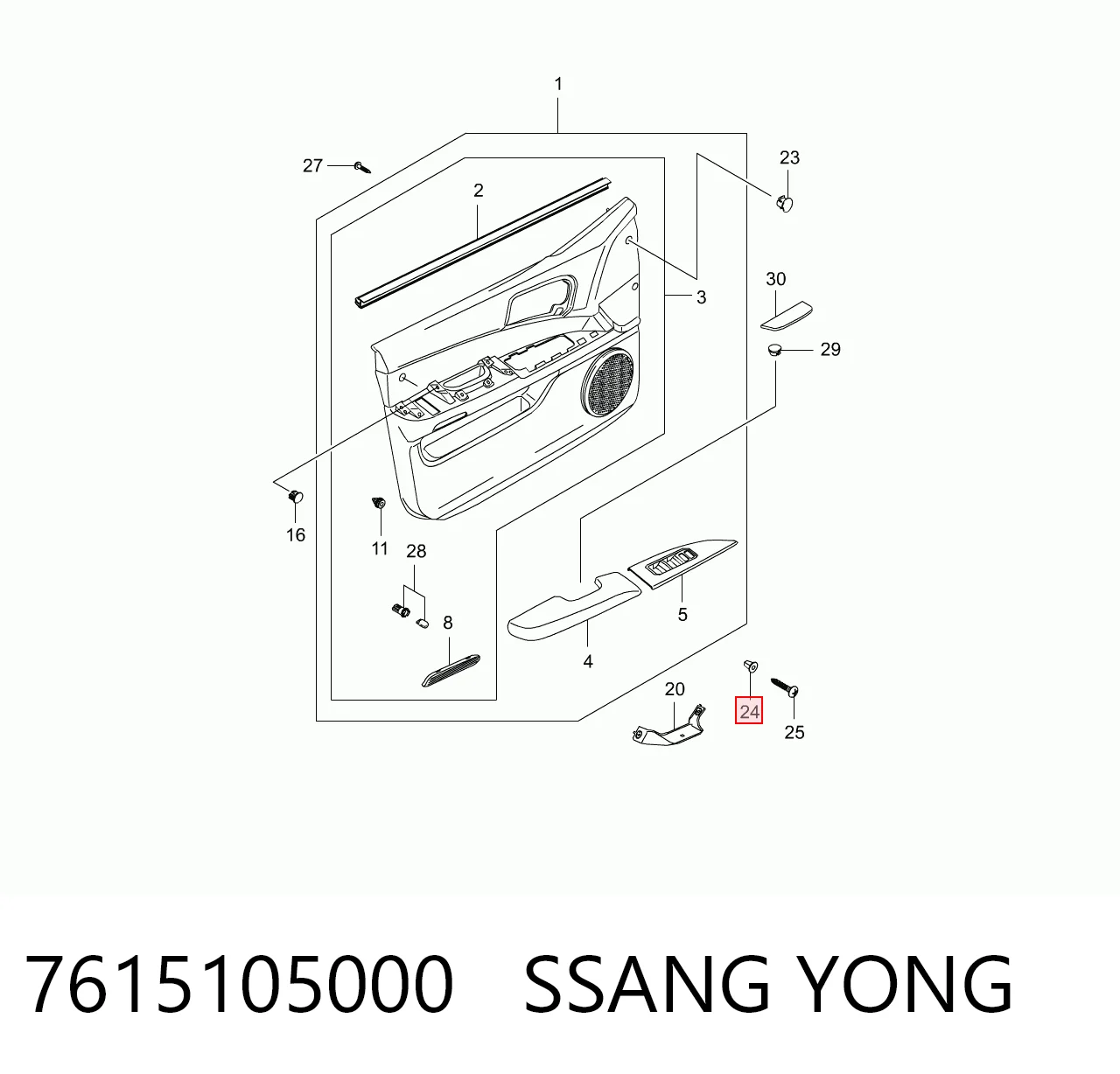 7615105000 Ssang Yong