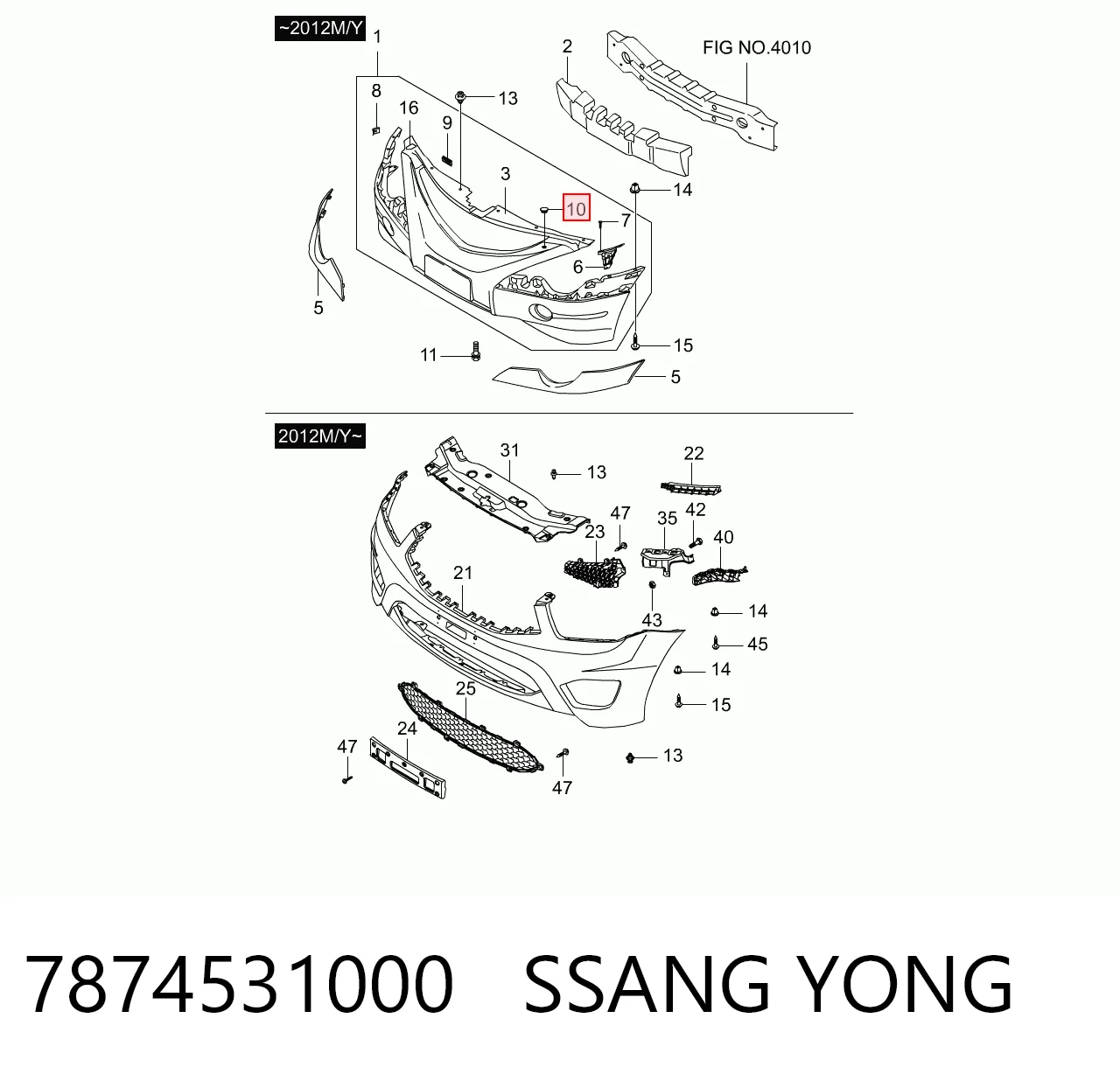 7874531000 Ssang Yong