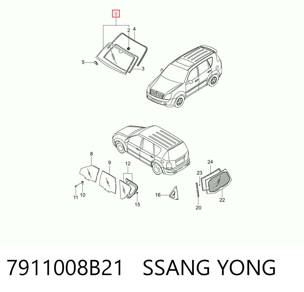 AB62692A XYG Автостекло