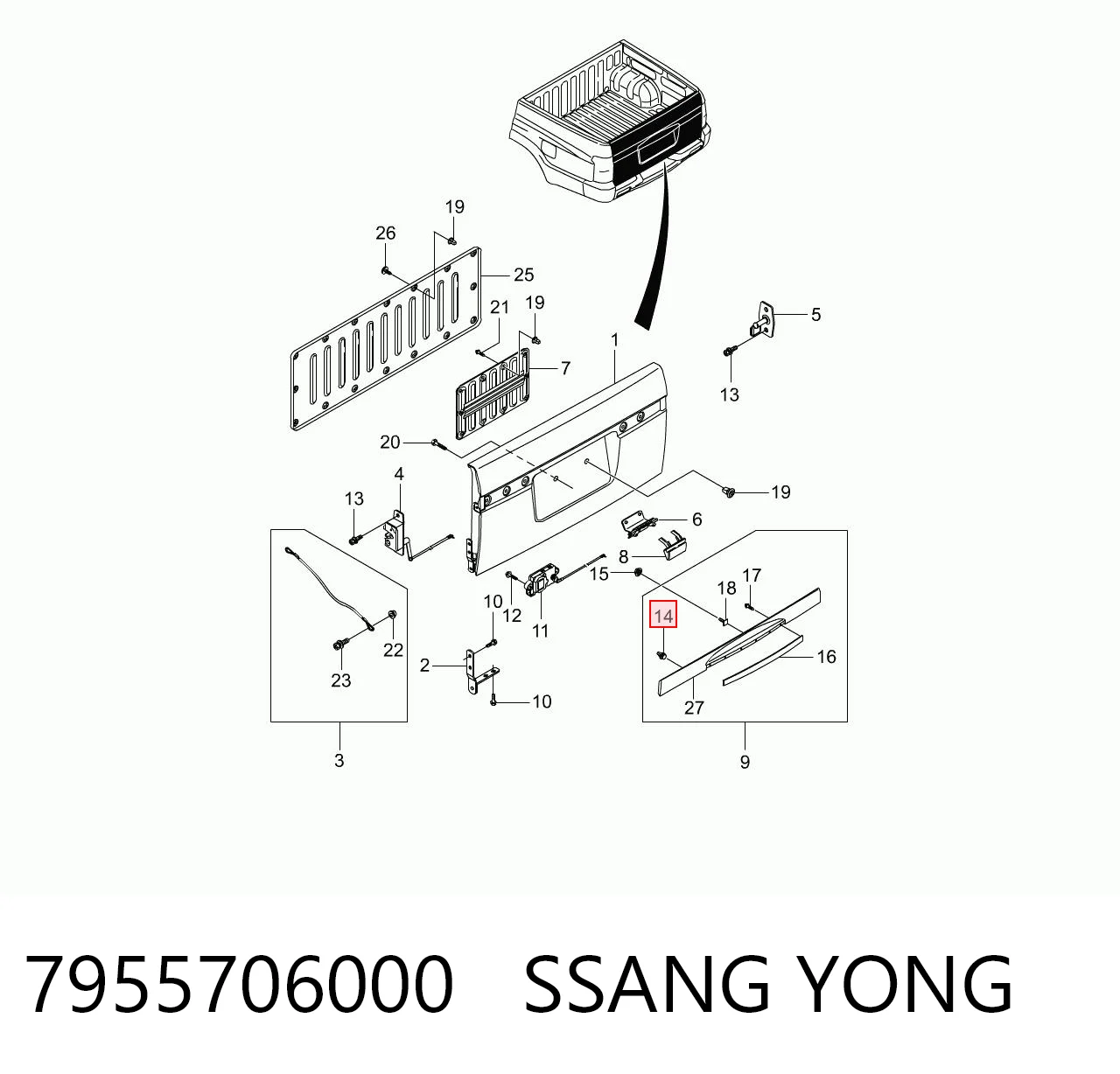 7955706000 Ssang Yong 