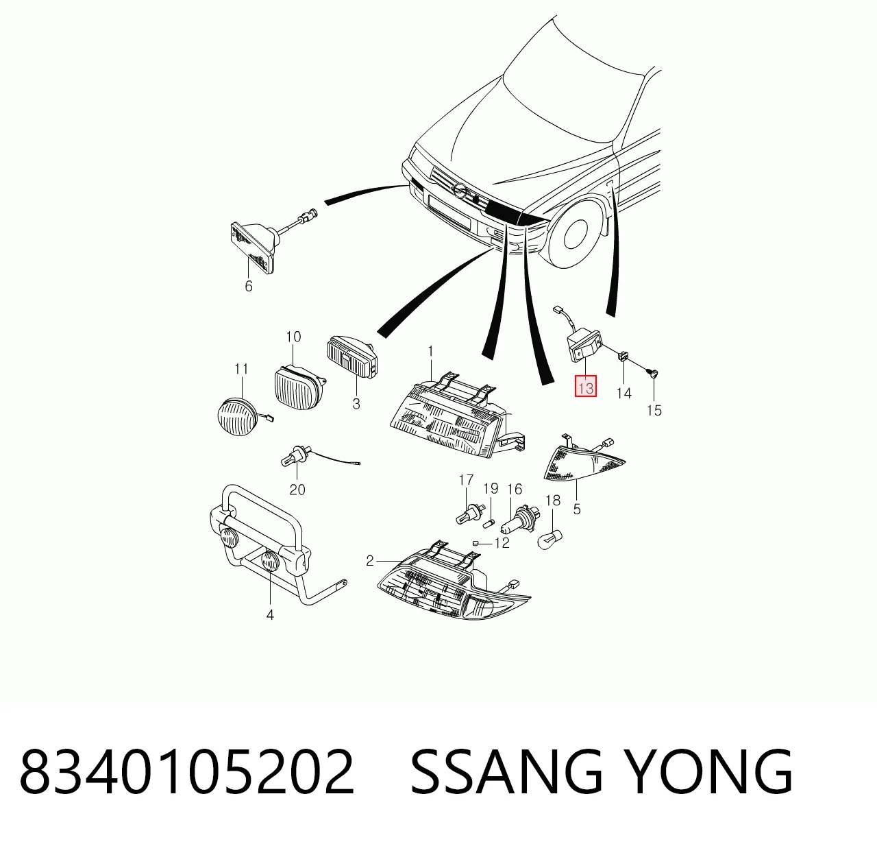 8340105202 Ssang Yong