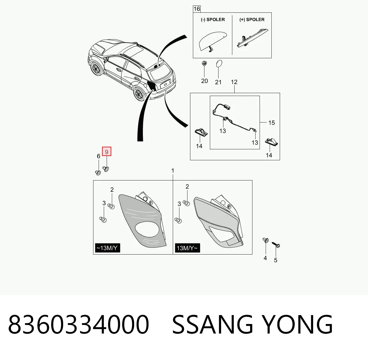 8360334000 Ssang Yong