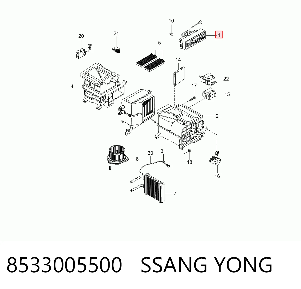 8533005500 Ssang Yong