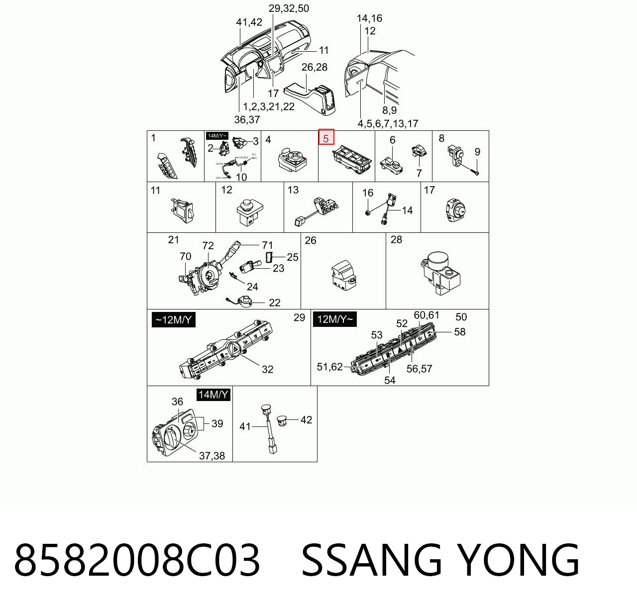 8582008C03 Ssang Yong 
