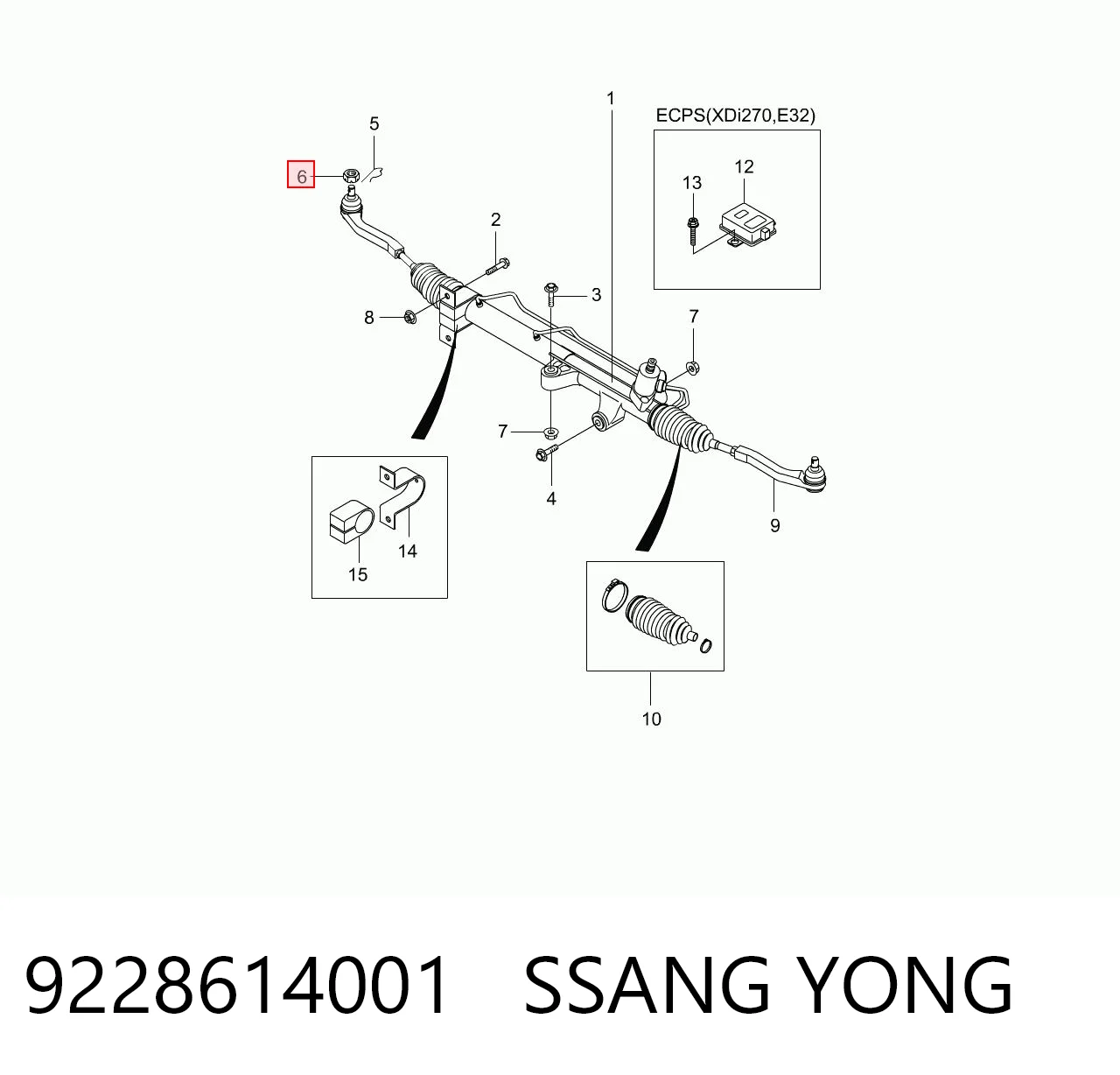 9228614001 Ssang Yong