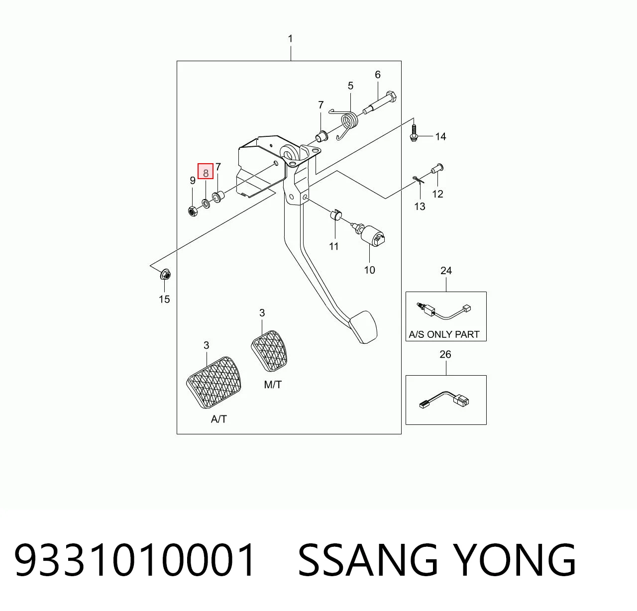 9331010001 Ssang Yong