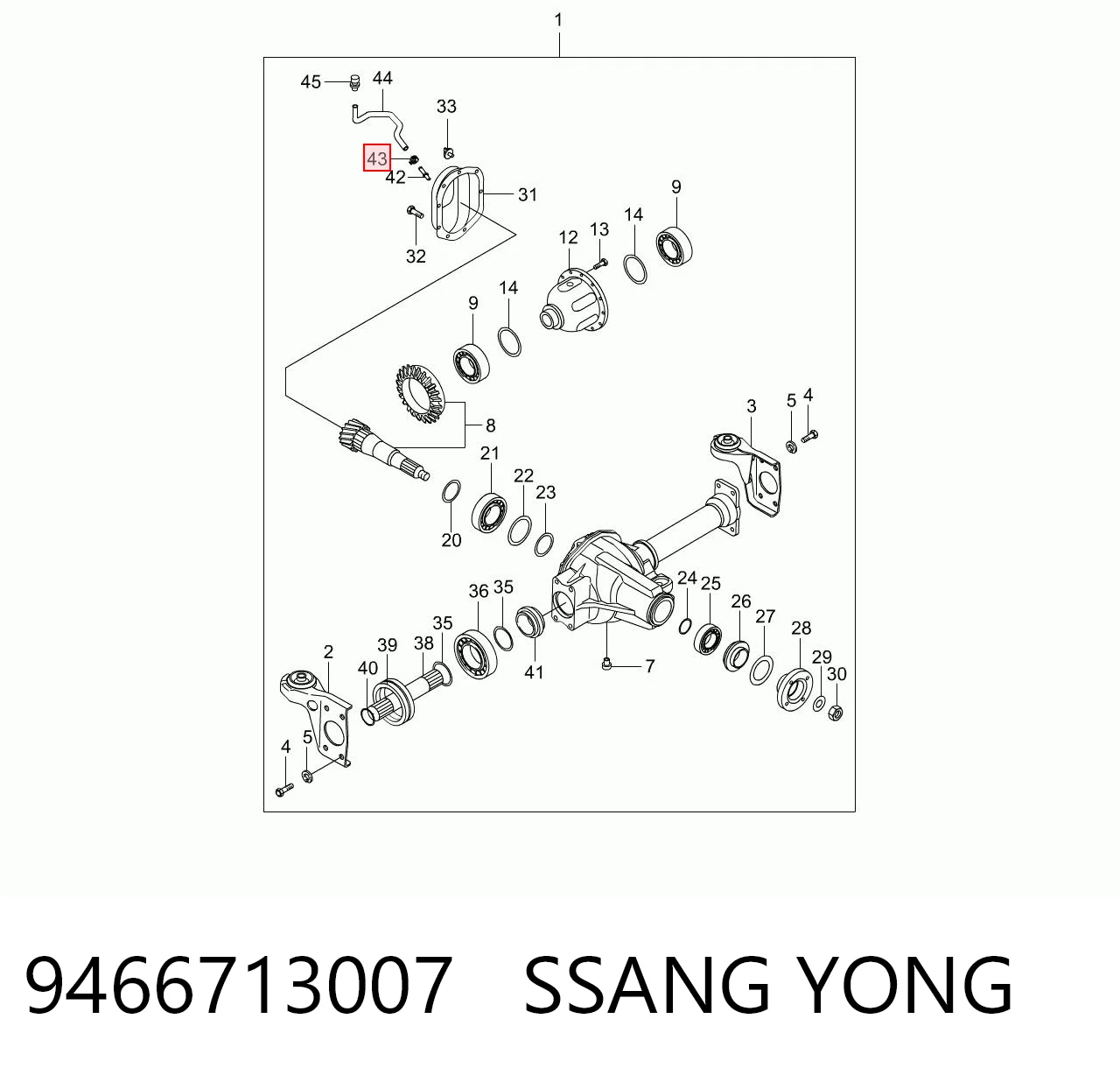 9466713007 Ssang Yong