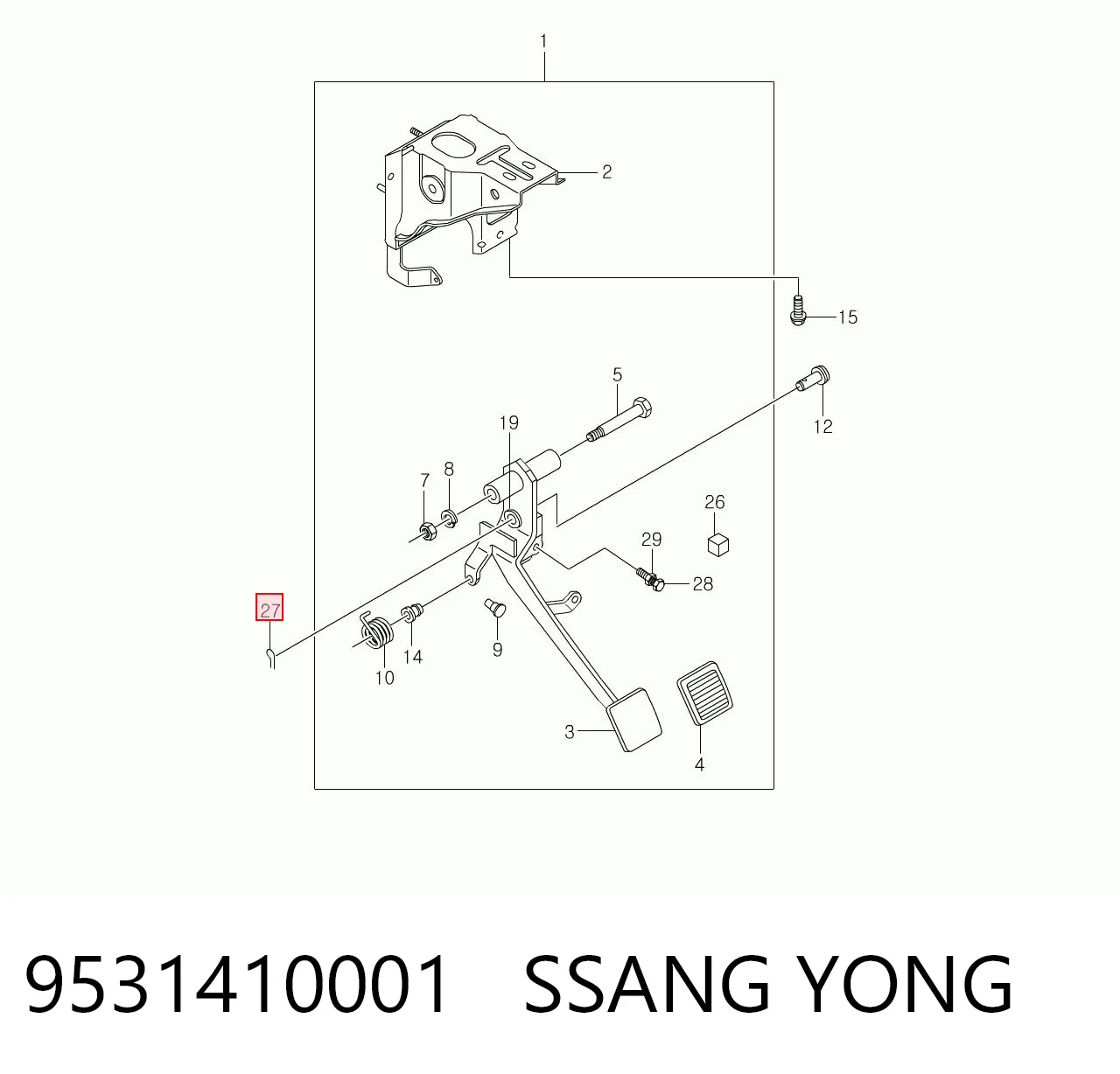 9531410001 Ssang Yong