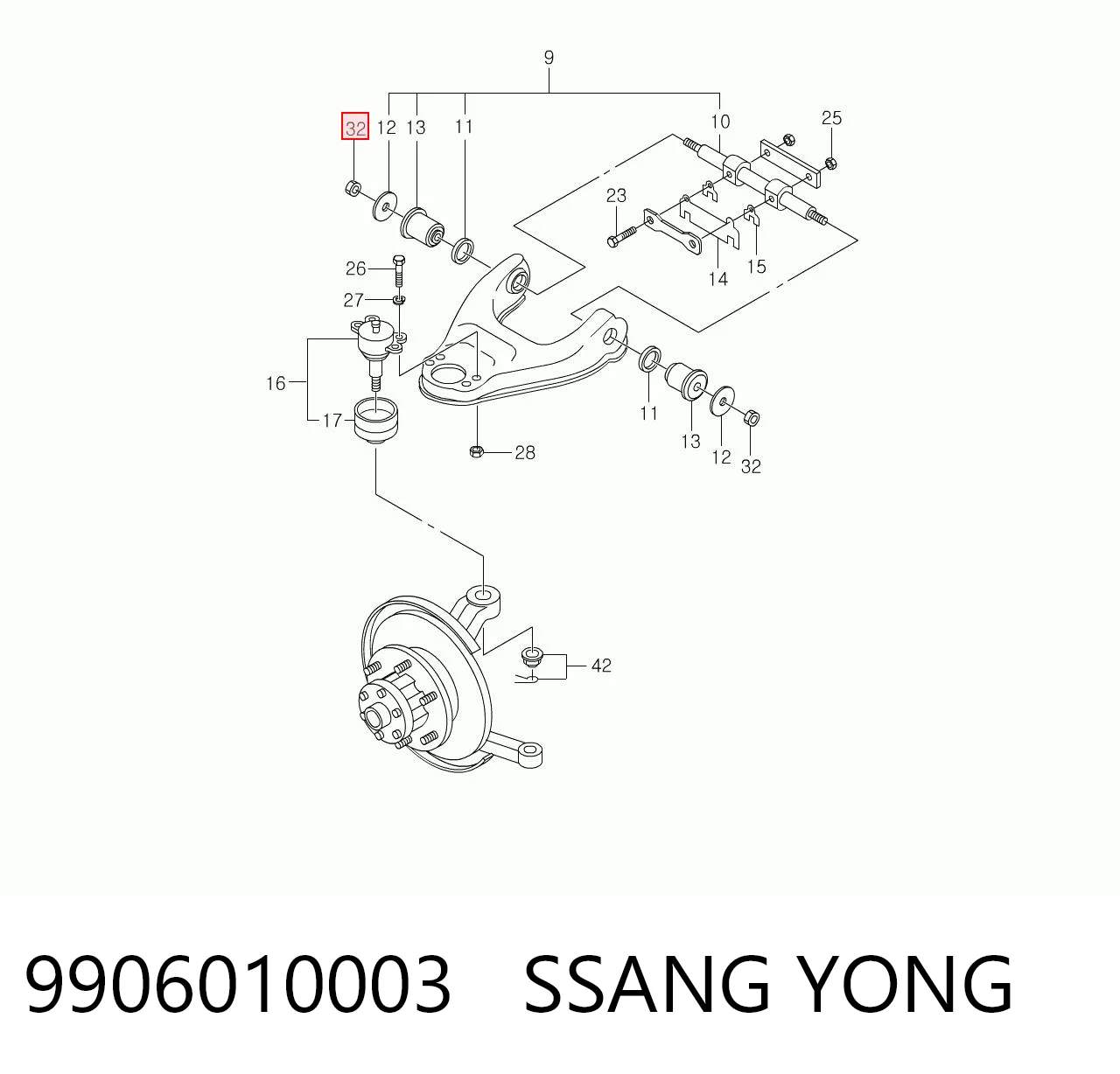 9906010003 Ssang Yong