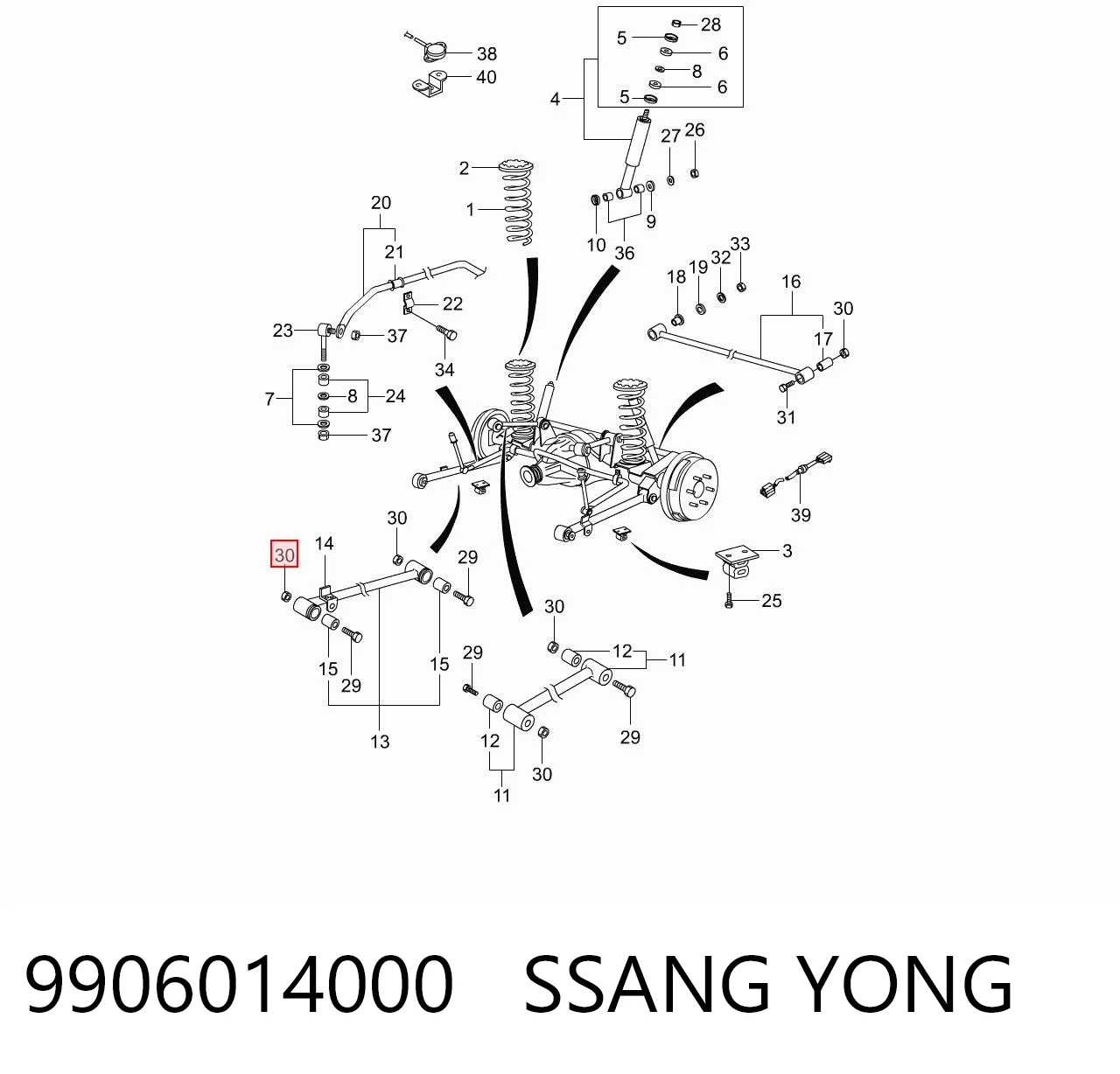 9906014000 Ssang Yong