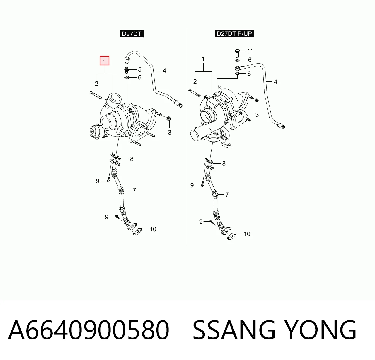 Турбонаддув на SsangYong Rexton I RJ