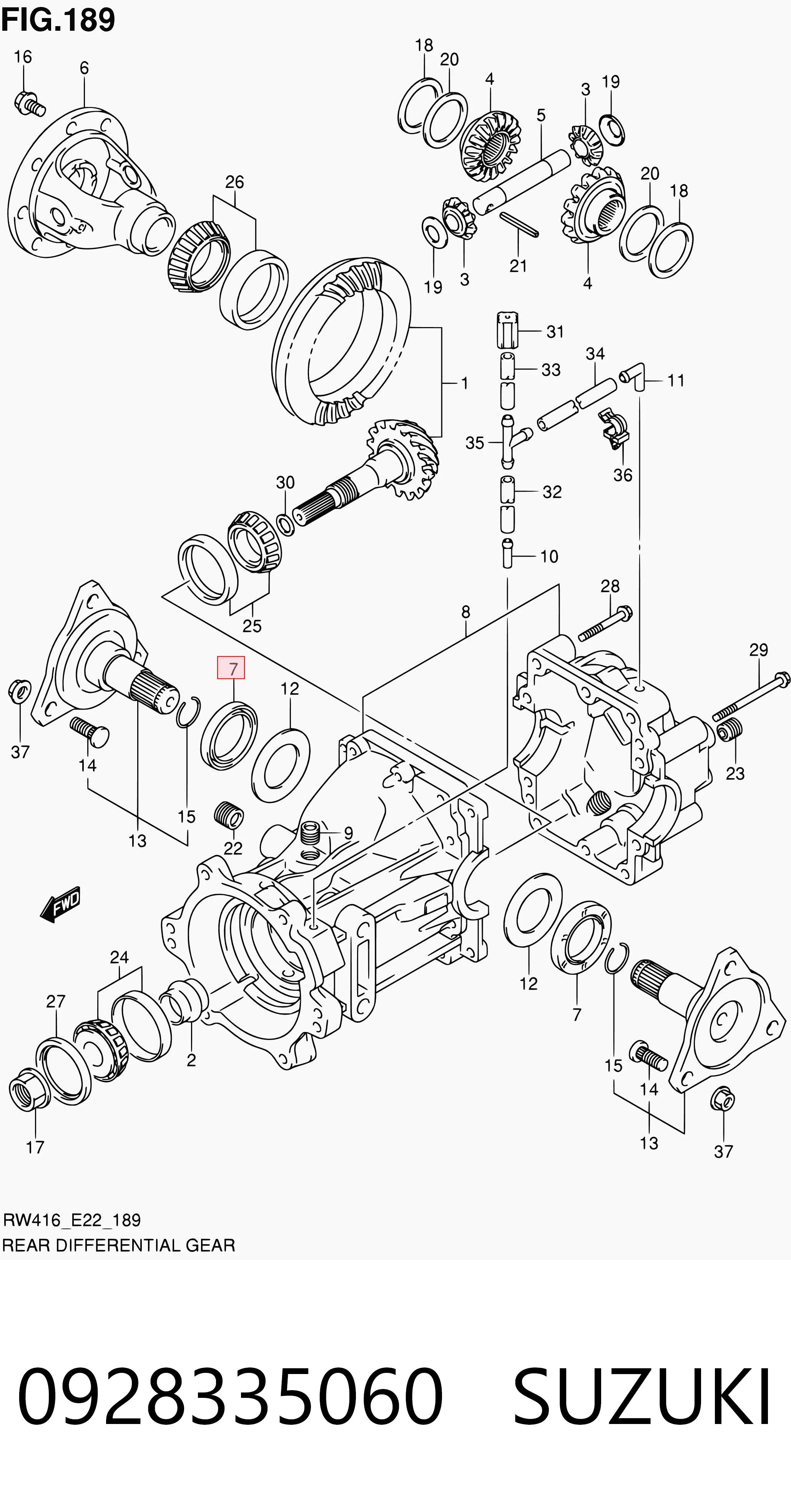 Сальник редуктора переднего моста 96567757 Peugeot/Citroen