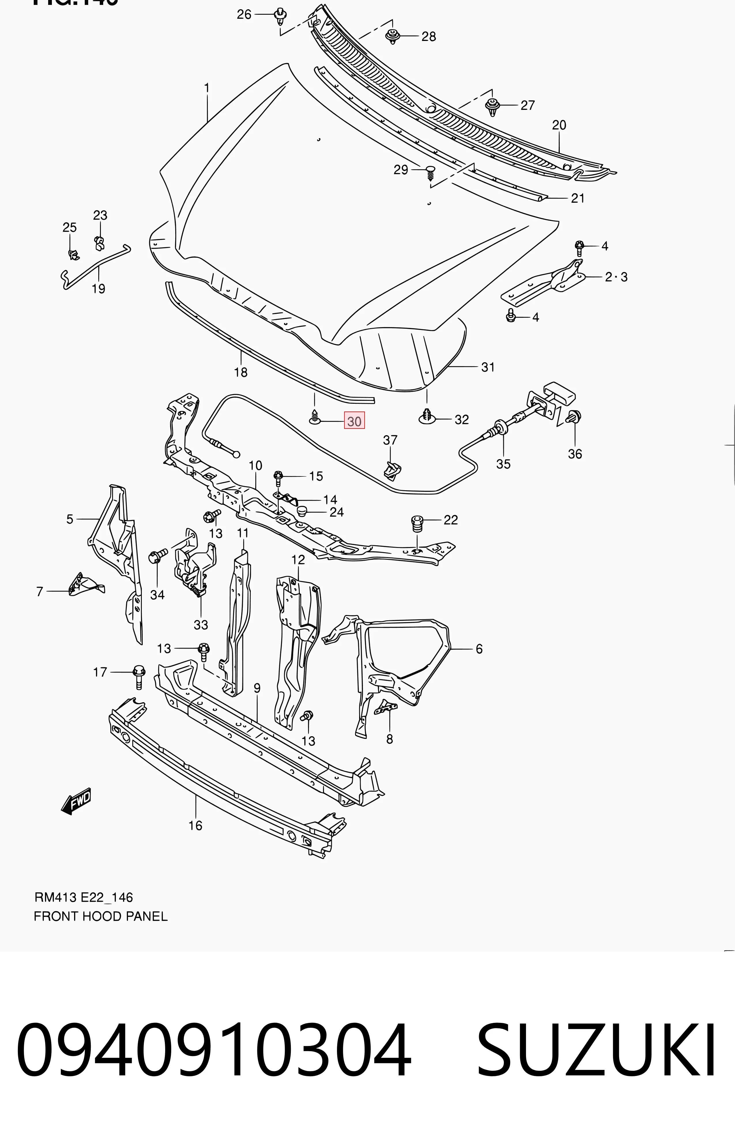 Автомобильные стекла Subaru 0940910304