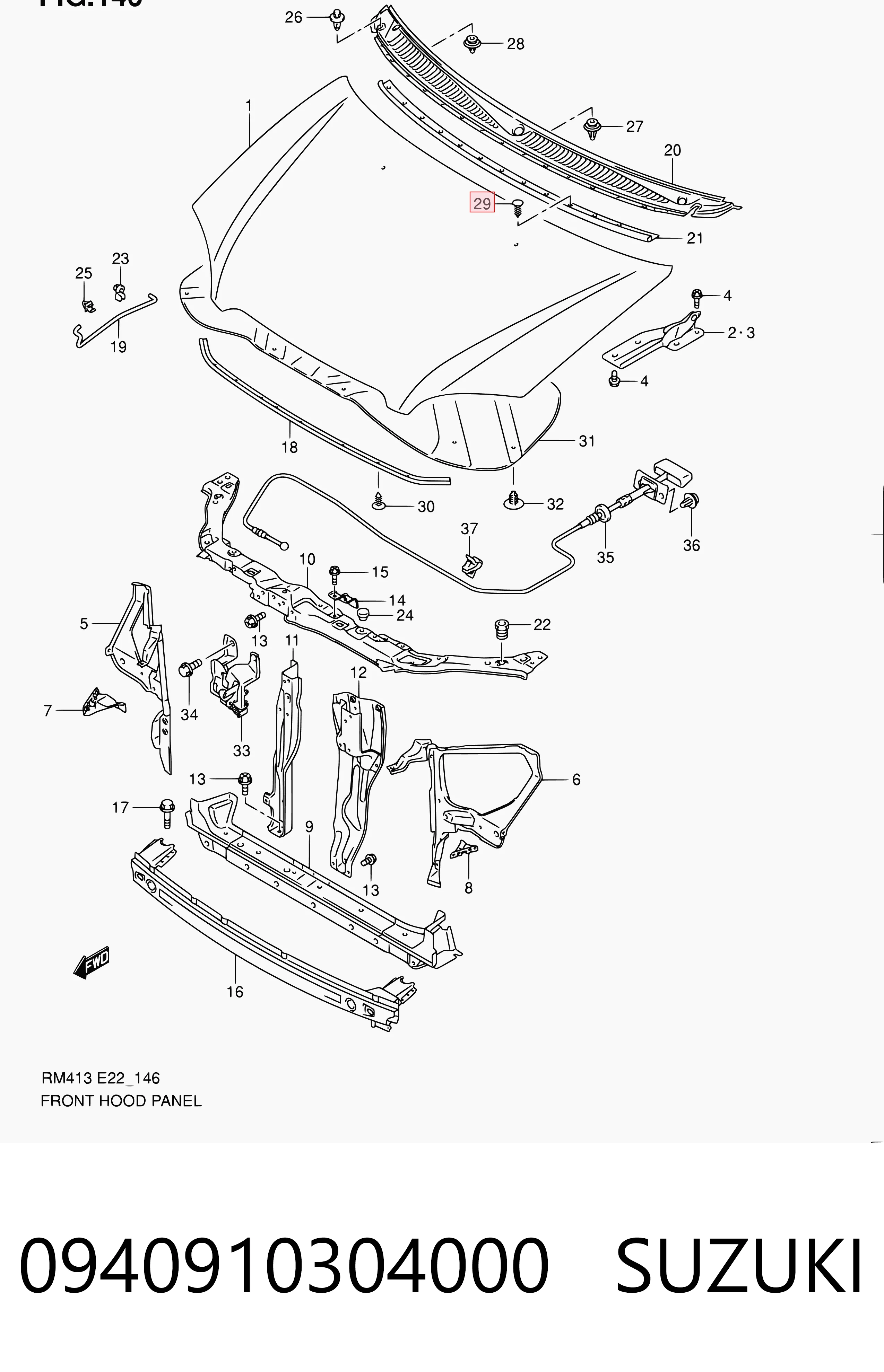 Лобовое стекло 0940910304 Subaru