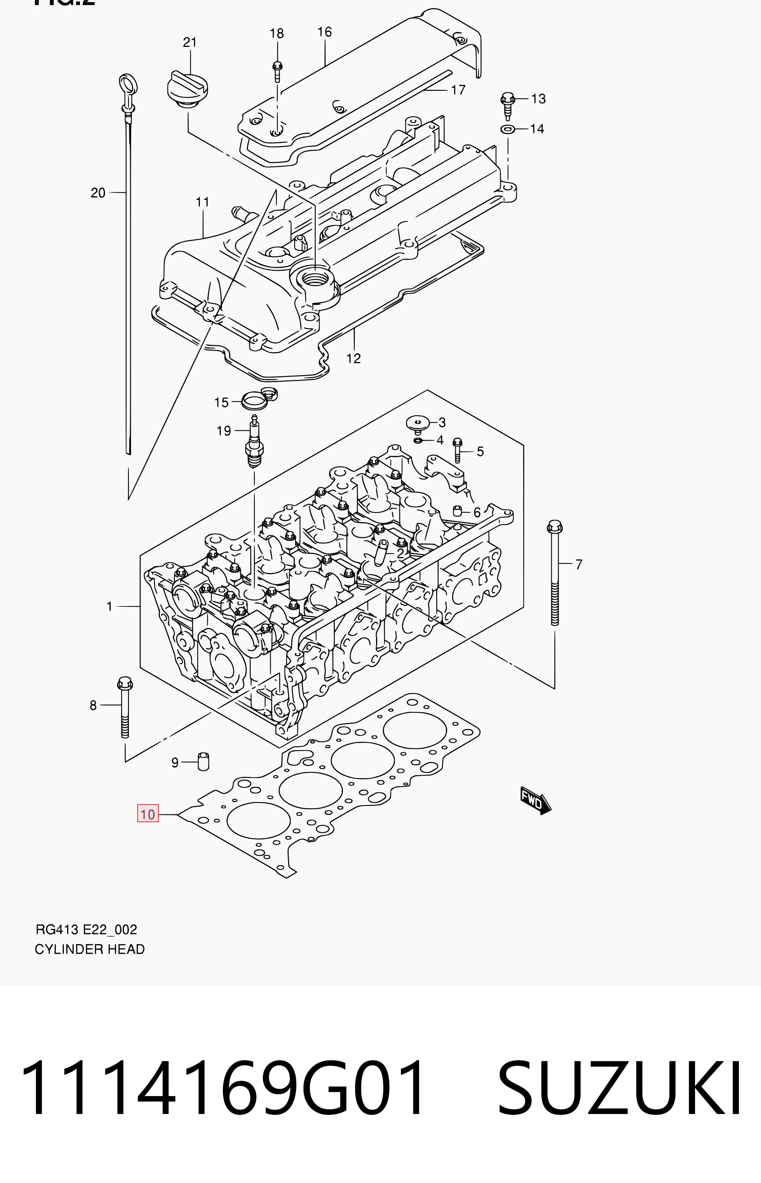 Прокладка ГБЦ 71741918 Fiat/Alfa/Lancia