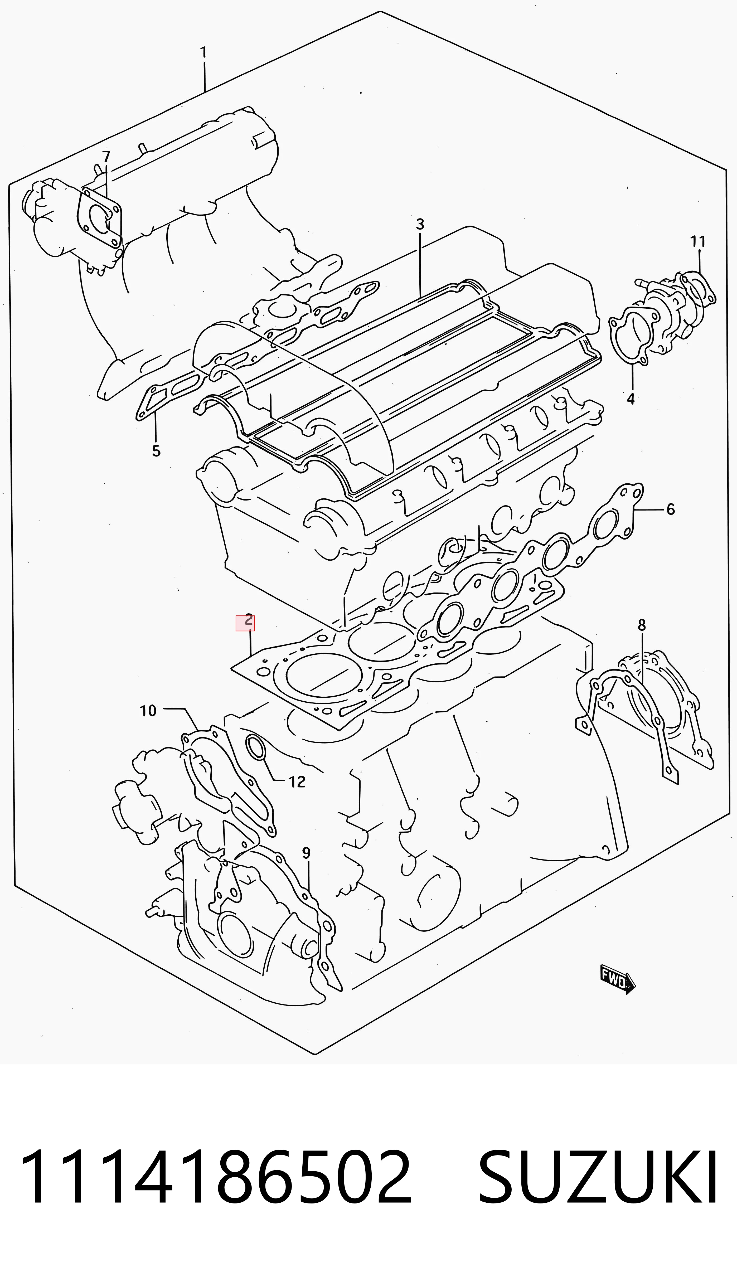 Прокладка ГБЦ NIPPON MOTORS NMC9110 цена, от 8.22 USD