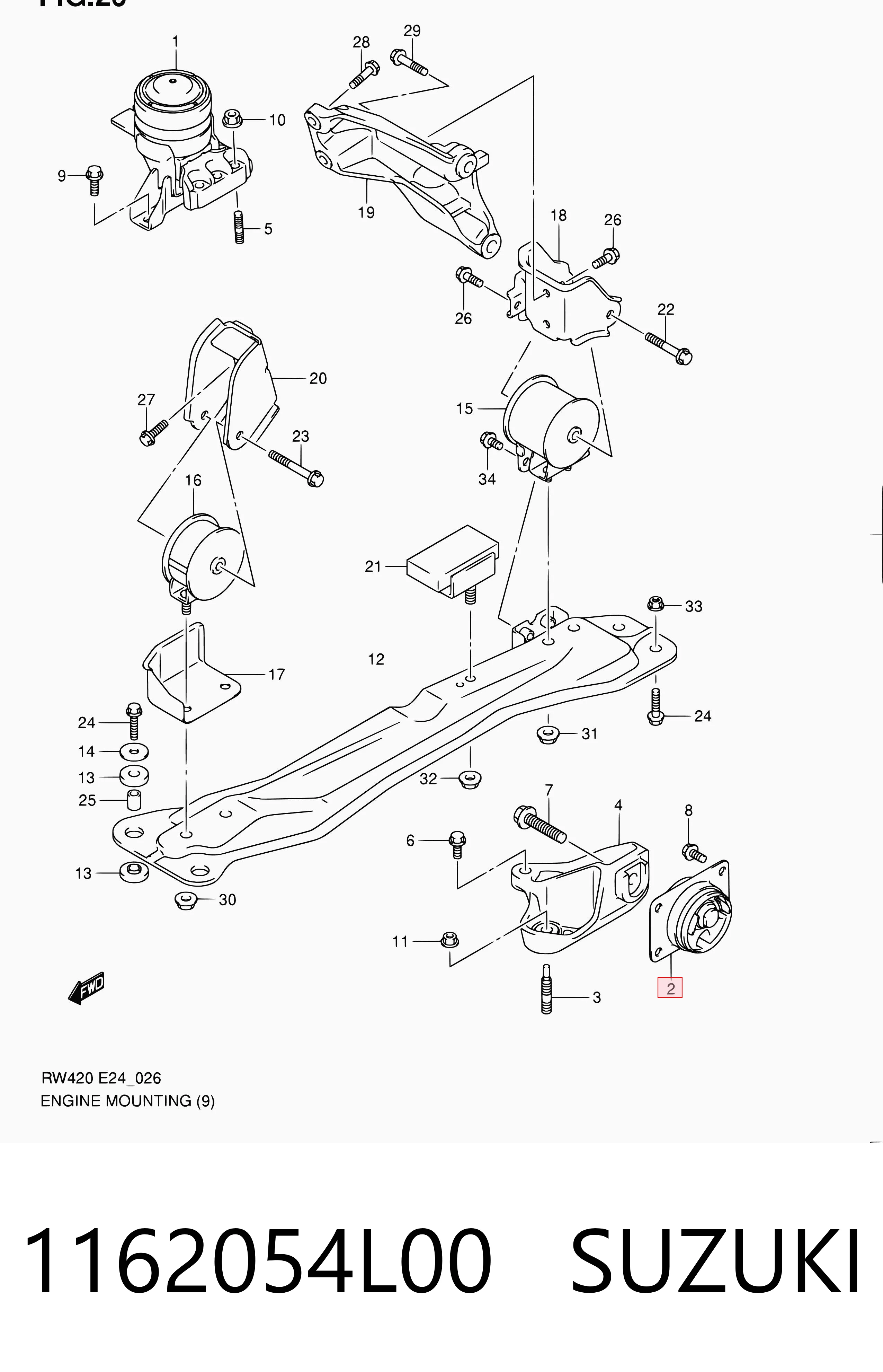 1162054L00 Suzuki 