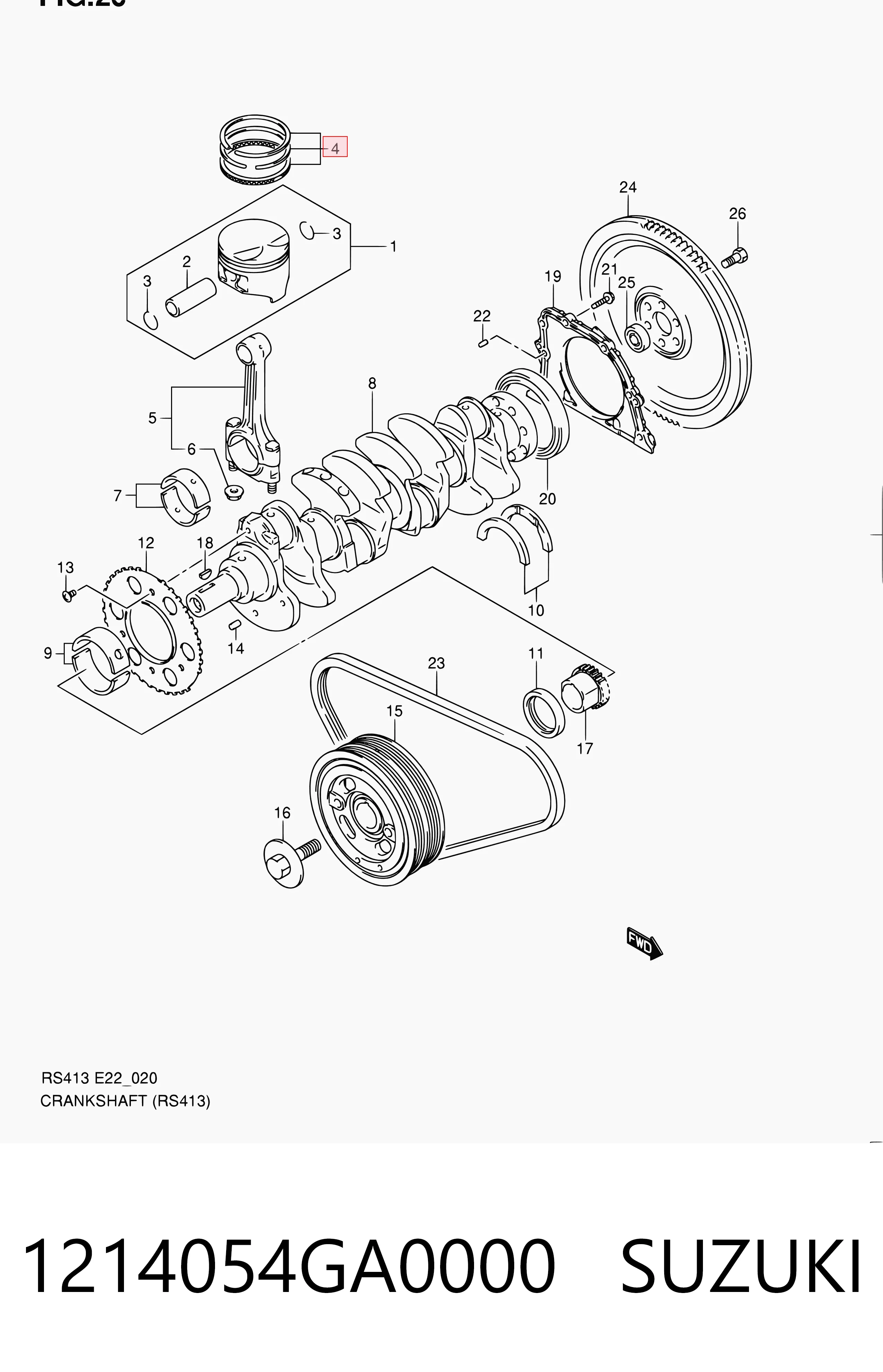 SK7800BSTD Fiat/Alfa/Lancia Поршневые кольца на 1 цилиндр, STD