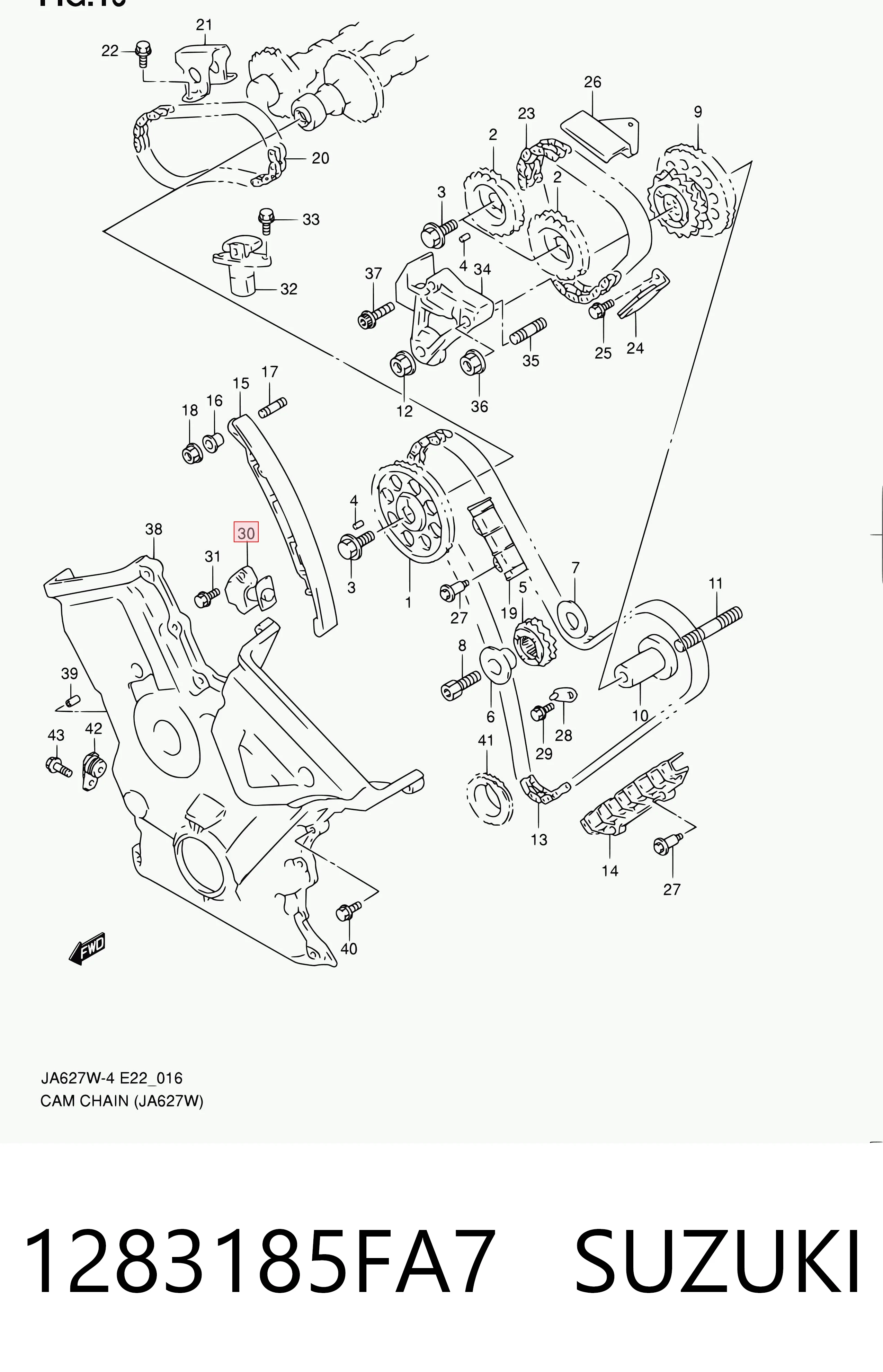 1283185FA7 Suzuki Гидронатяжитель цепи