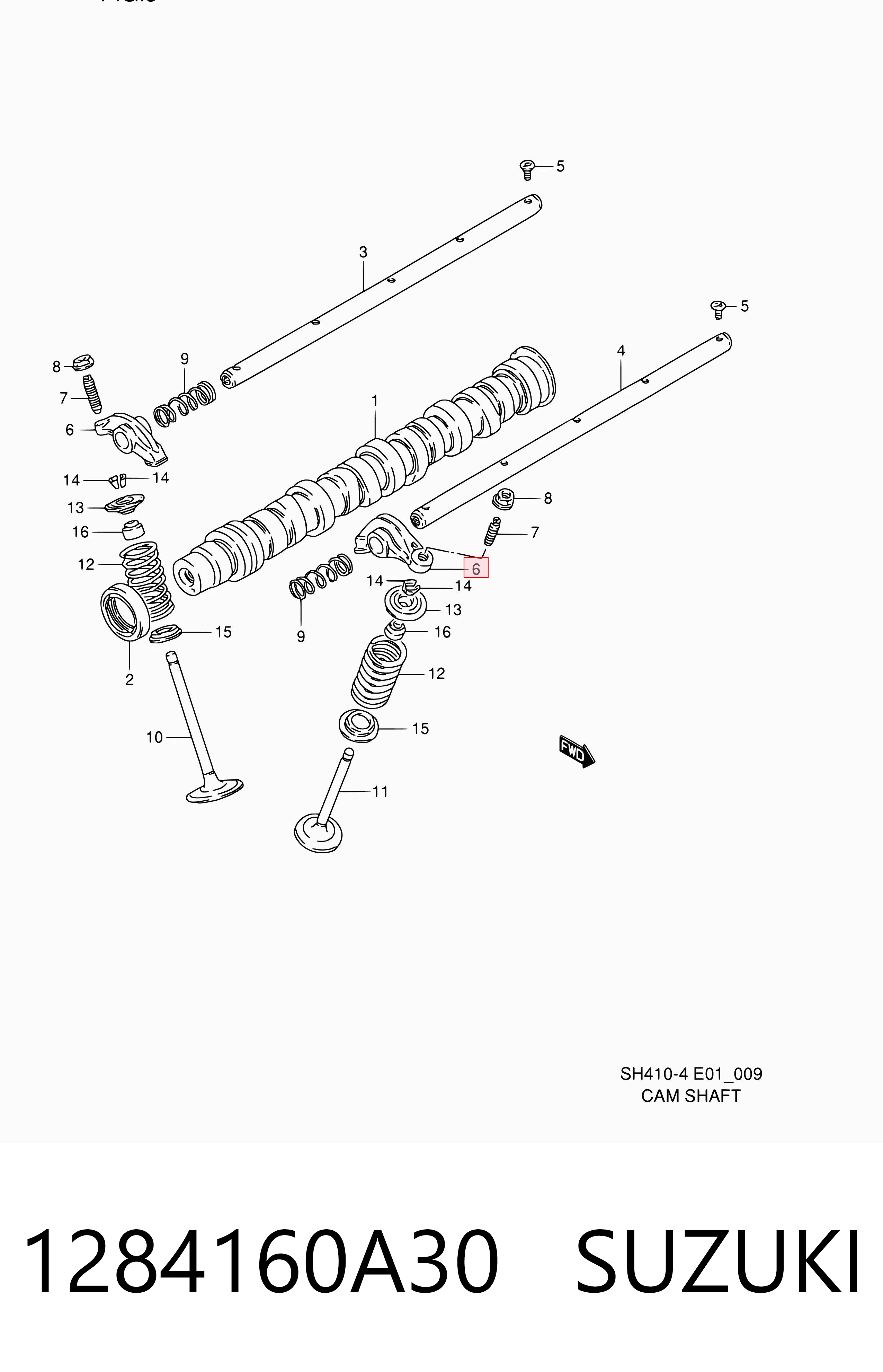  Коромысло клапана на Suzuki Jimny  FJ
