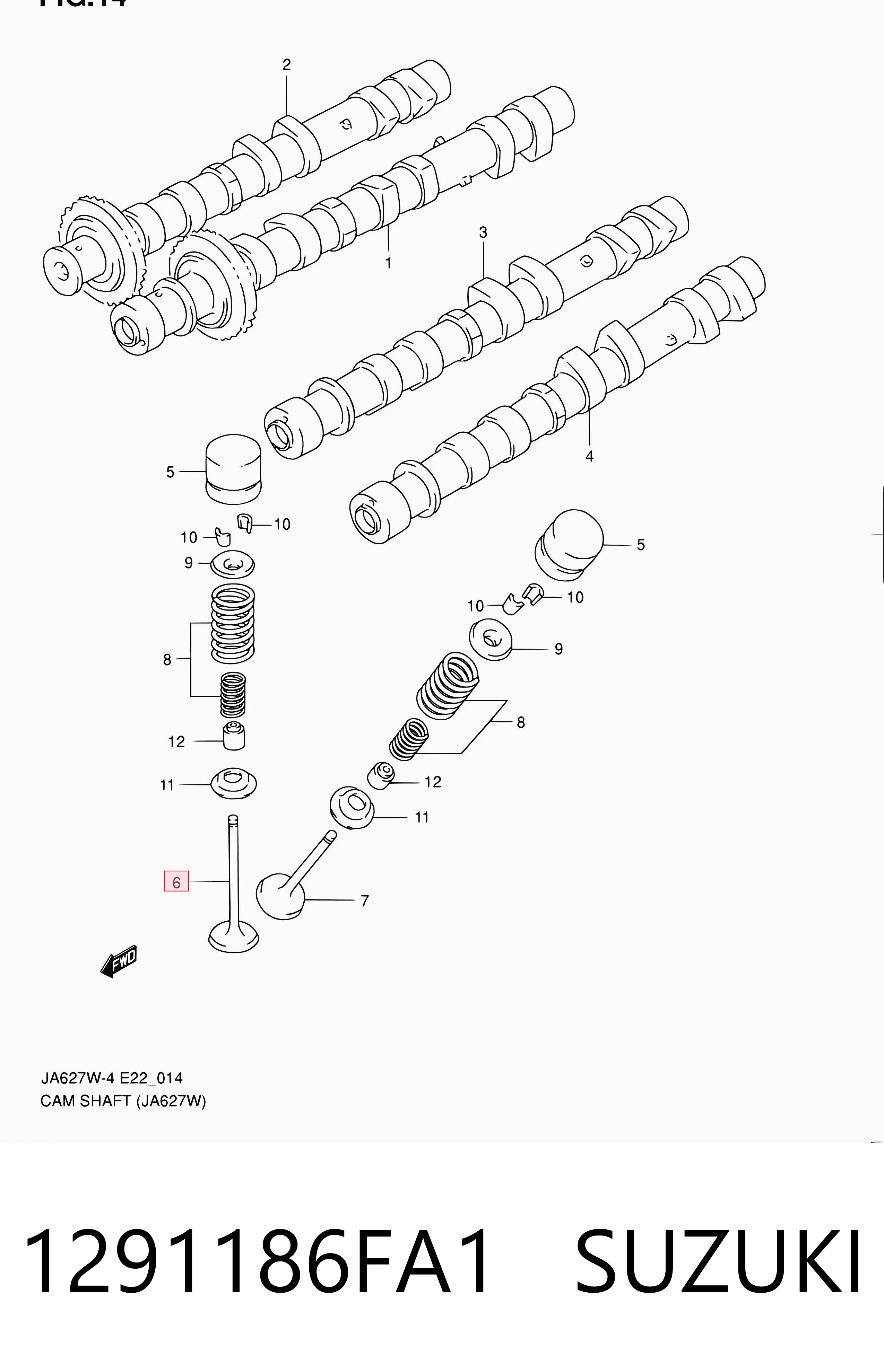 Впускной клапан V162140 BGA