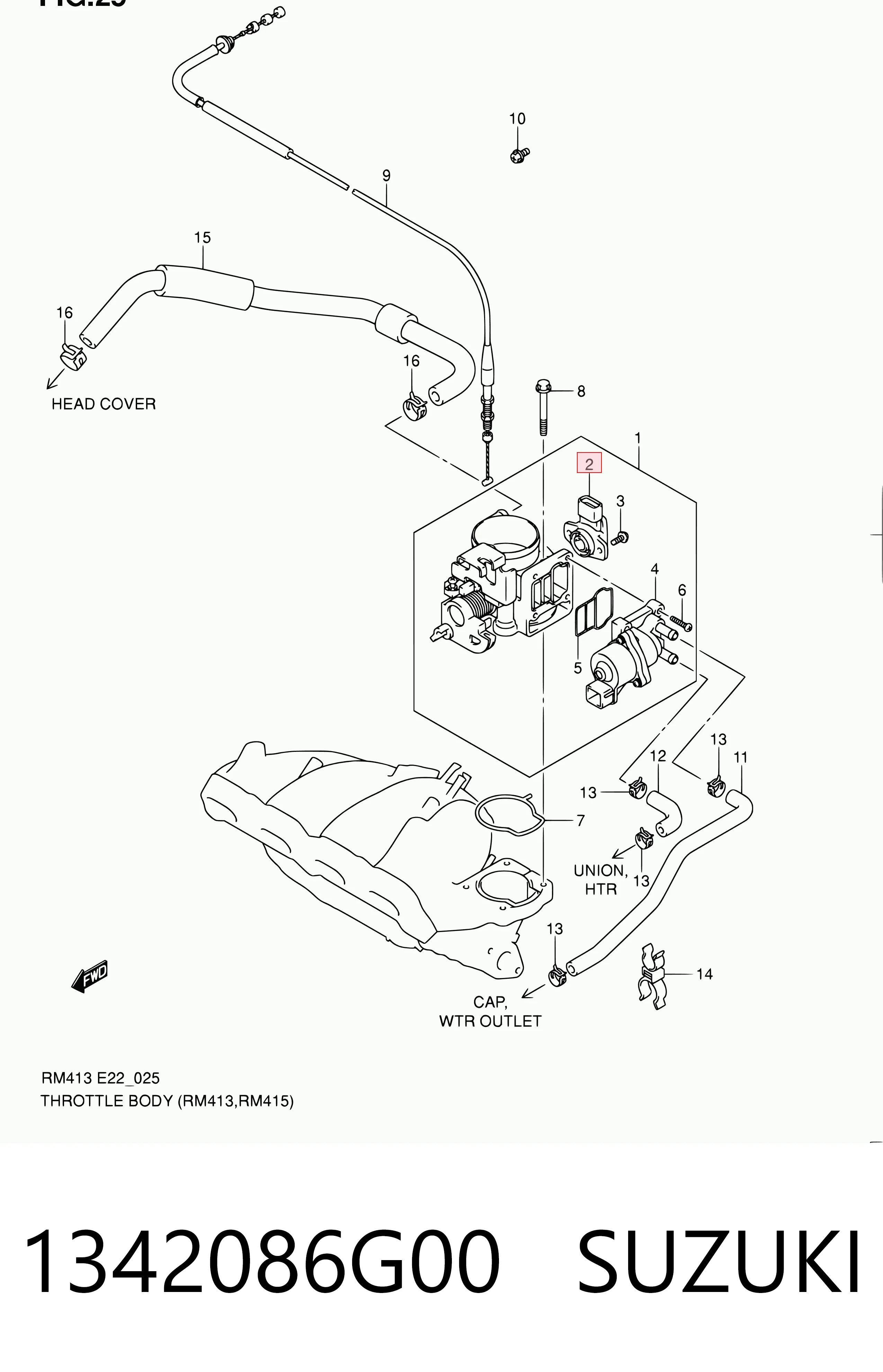 1342086G00 Suzuki 